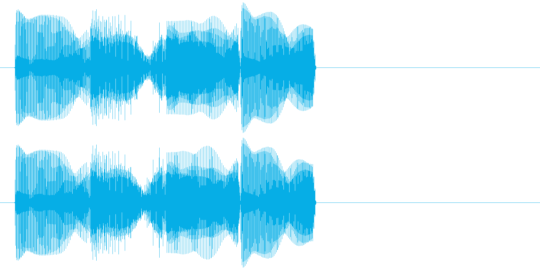テロリラン(スロットでの確定音)の再生済みの波形