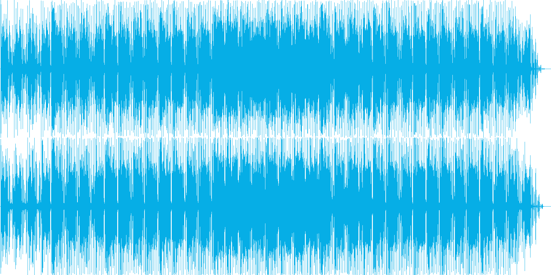 レゲエっぽいエレクトロニカですの再生済みの波形