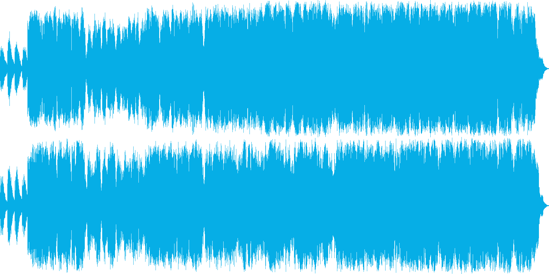 少年の声が旋律を奏でるクラシック音楽の再生済みの波形