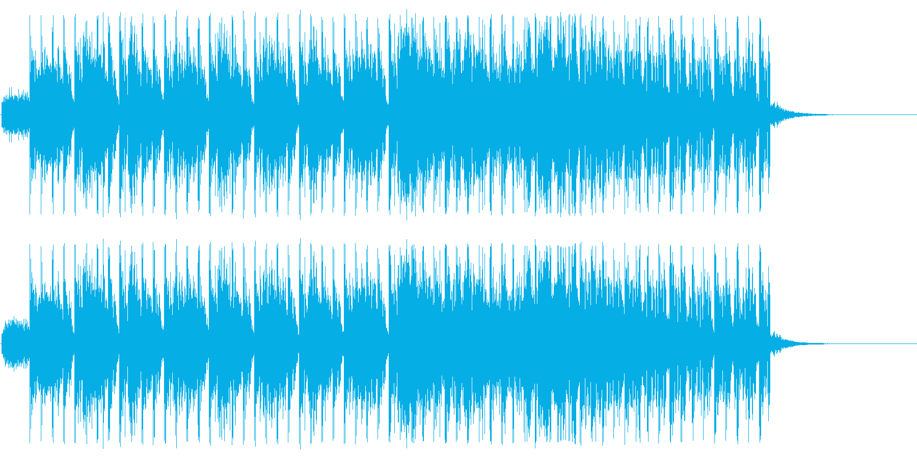 入場シーンや選択画面に使えるEDMの再生済みの波形