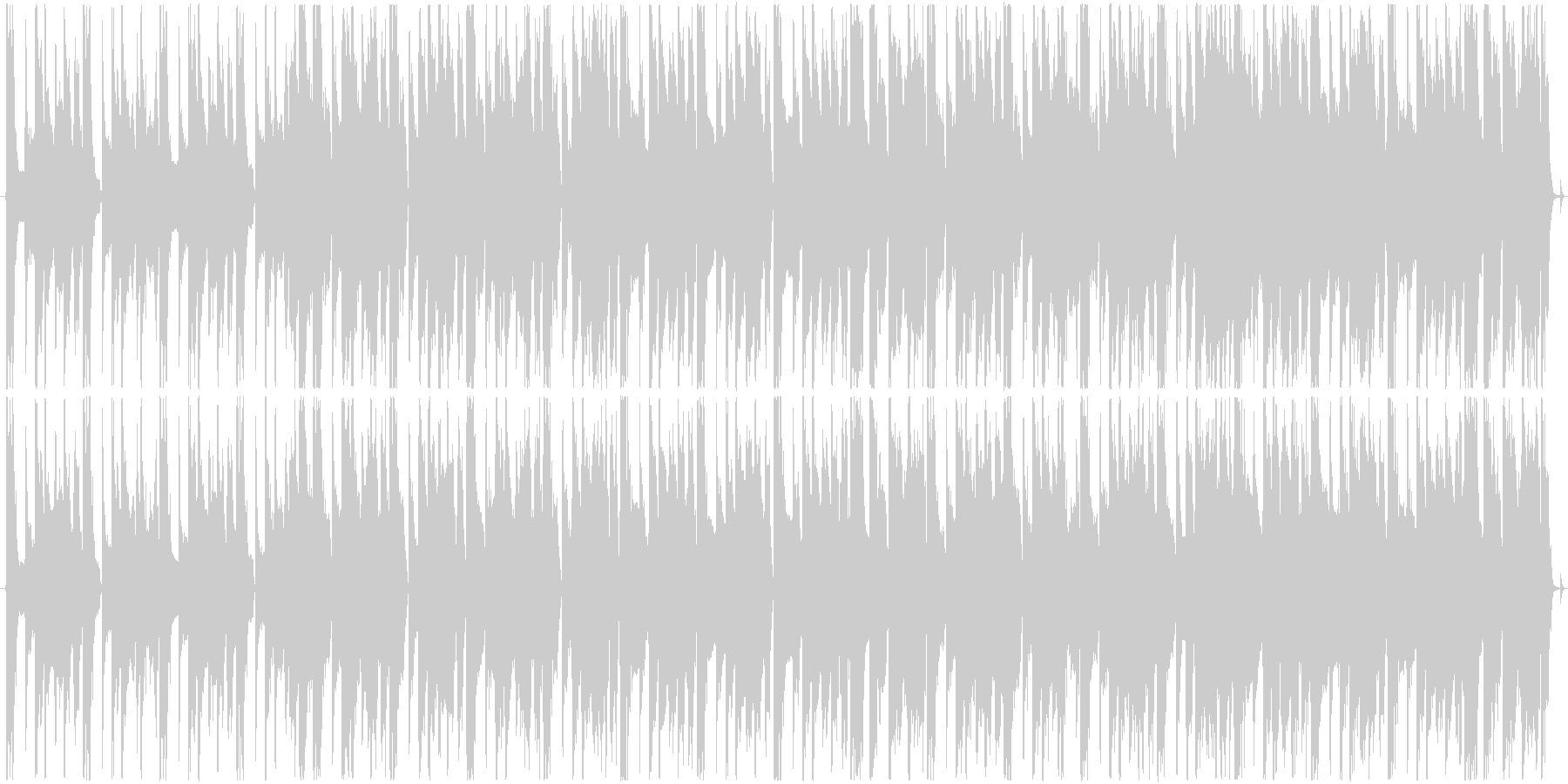 可愛らしく冒険がはじまる曲の未再生の波形