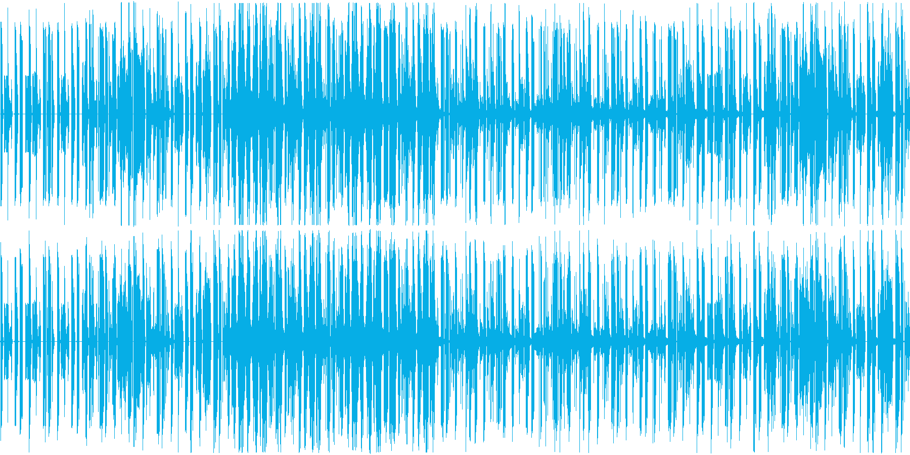percussionとシンセの音だけの…の再生済みの波形