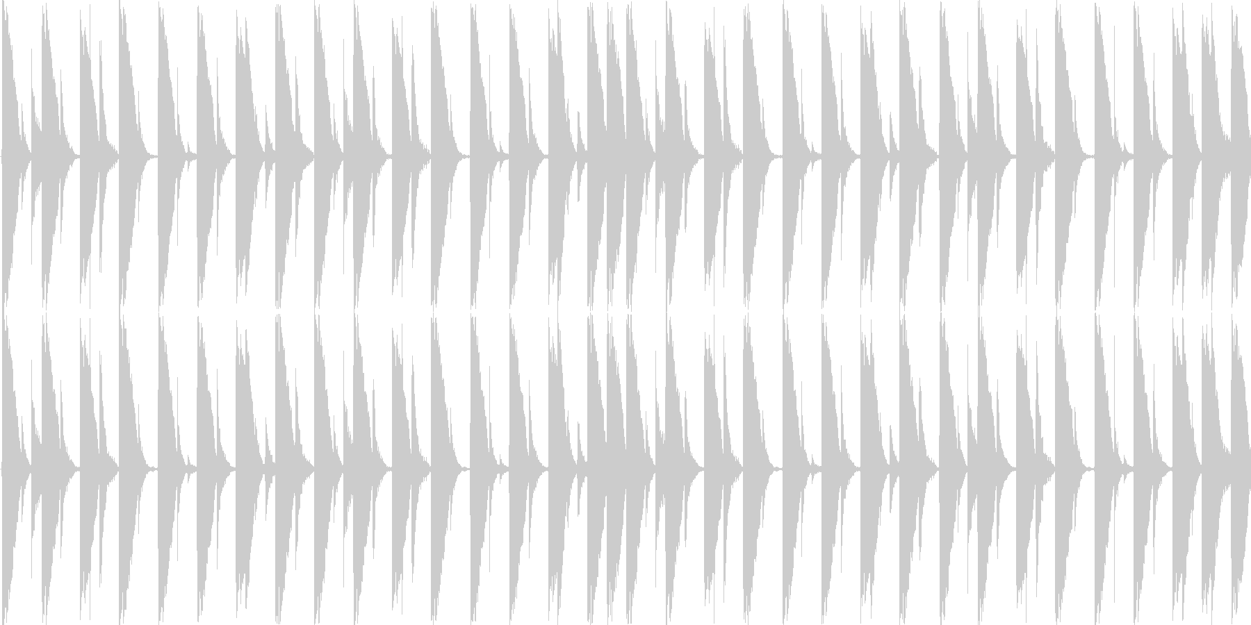 ハウスのリズムを基本にした楽曲です。の未再生の波形