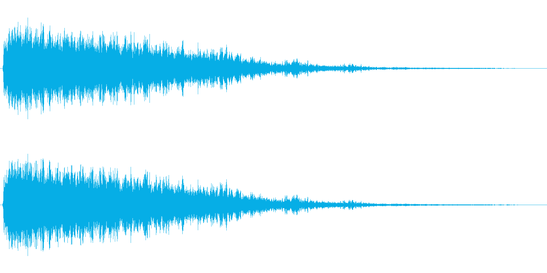 シュイーン 格好良い効果音の再生済みの波形