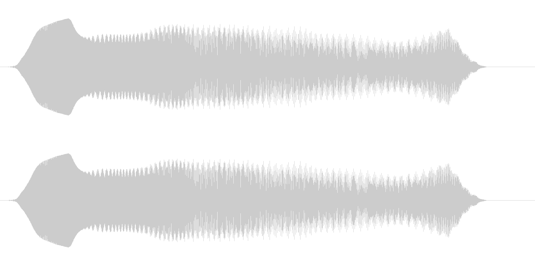 キュワワーン(ダメージを受ける)の未再生の波形