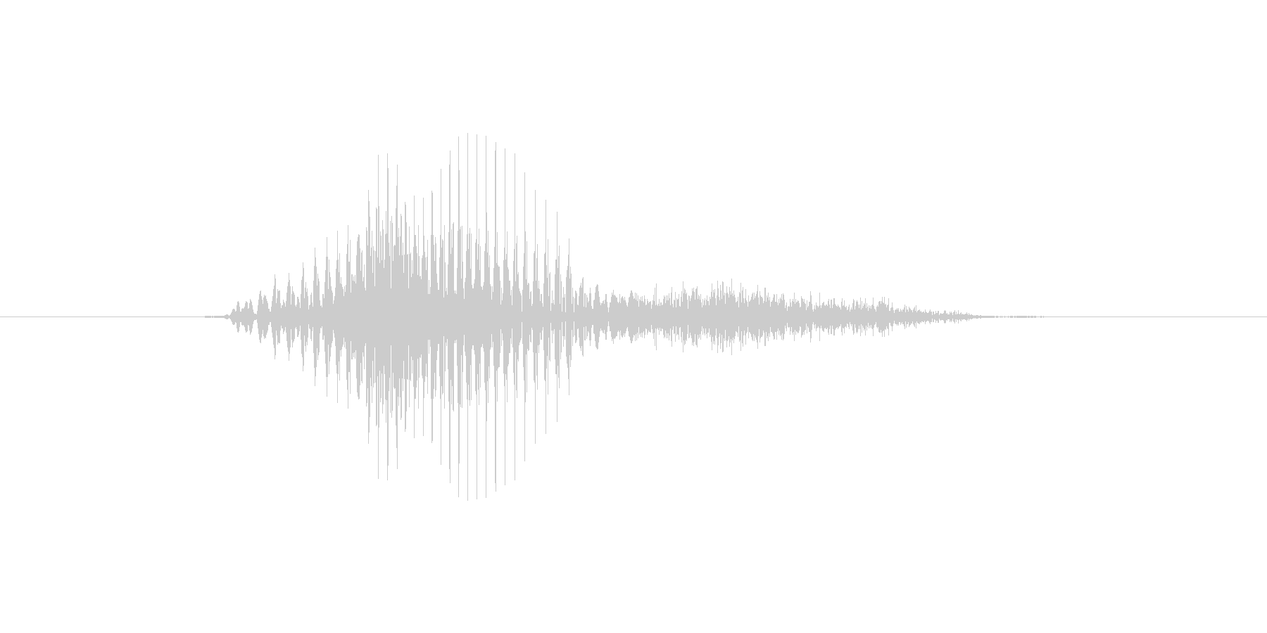 Yes {発音:イエス いえす 意味…の未再生の波形