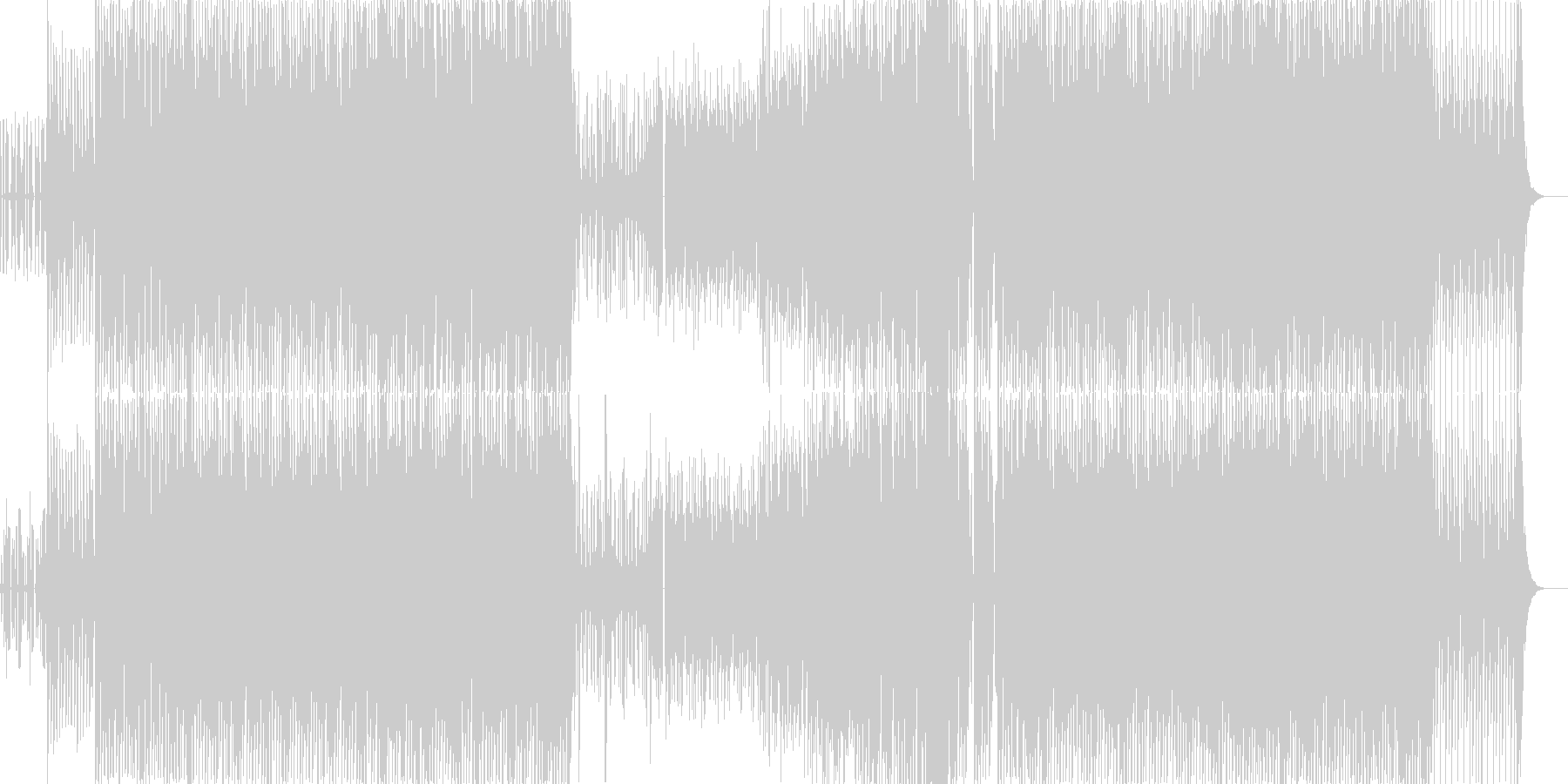アコギ×ディスコなクール系楽曲の未再生の波形