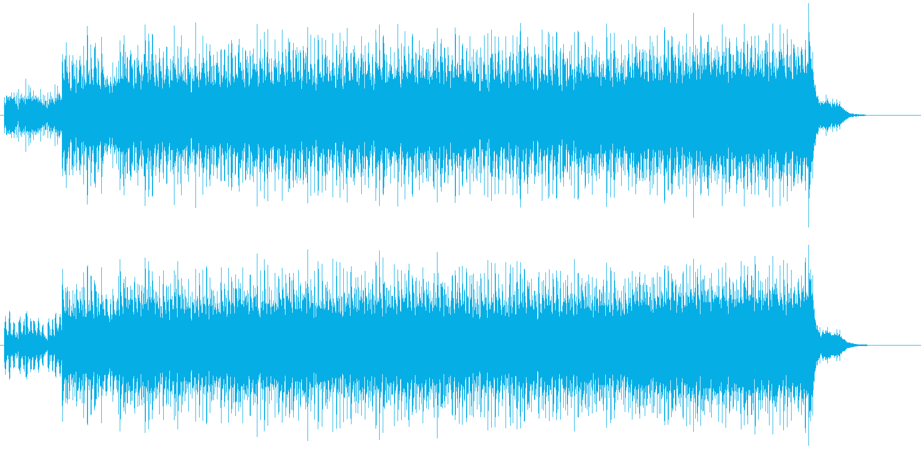 夜の静寂を描いたハウス/フュージョンの再生済みの波形