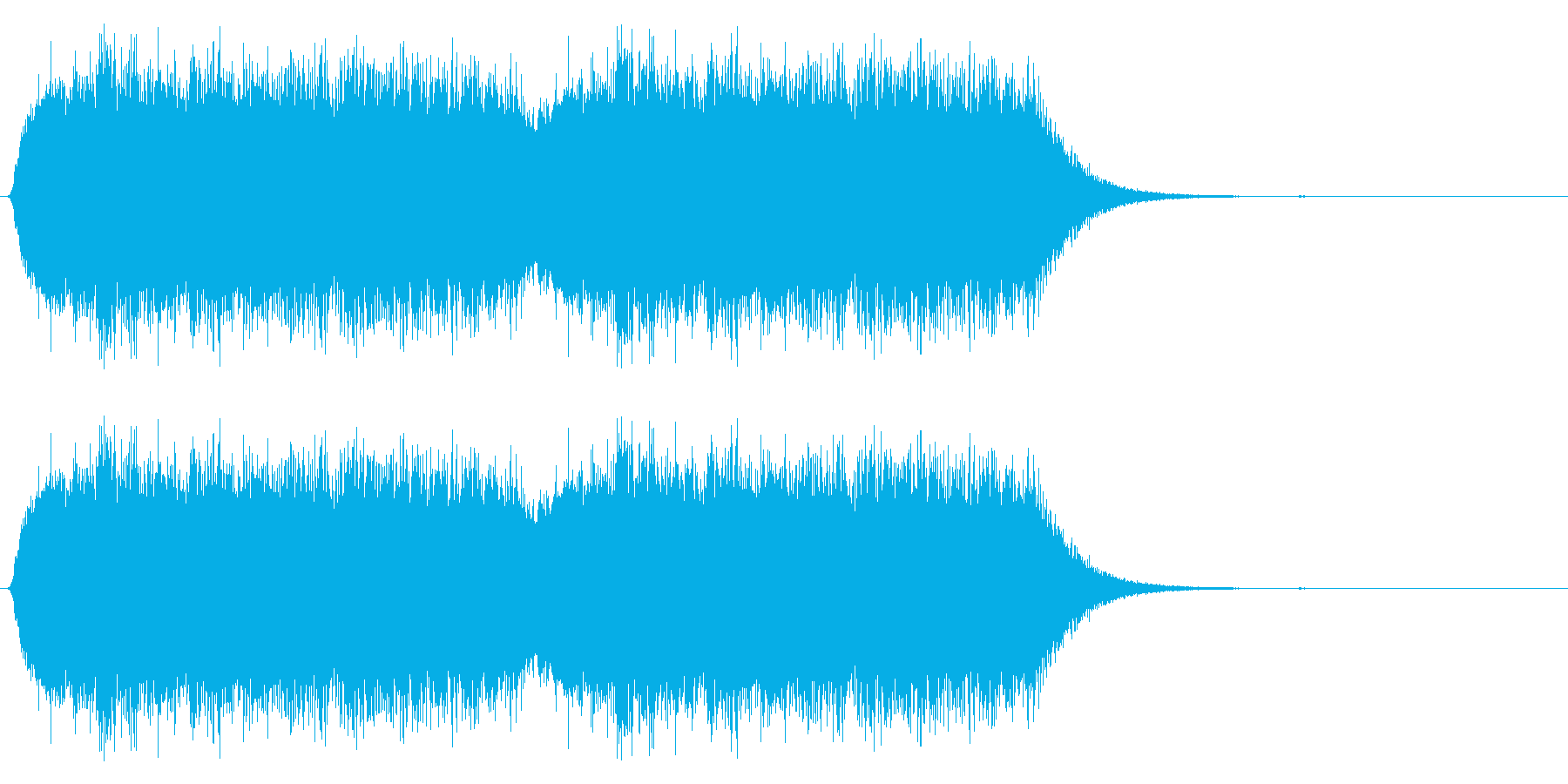 ゲームで使われそうな炎の音(ボワー)の再生済みの波形