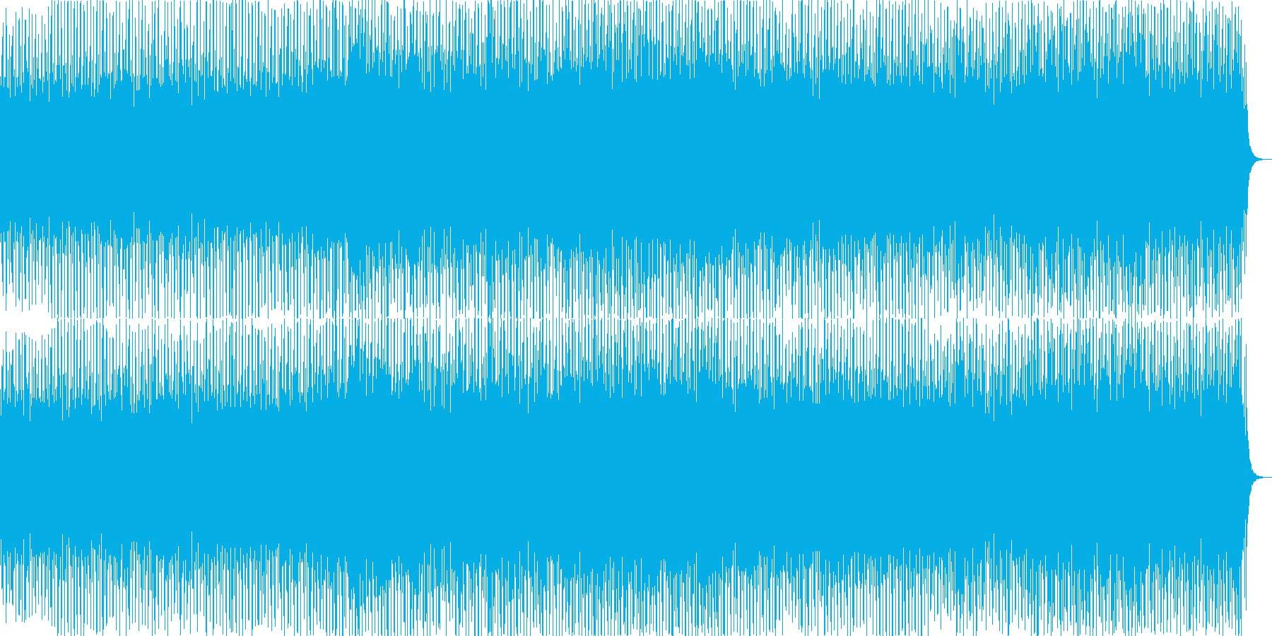 オープニングイメージの希望を感じるBGMの再生済みの波形