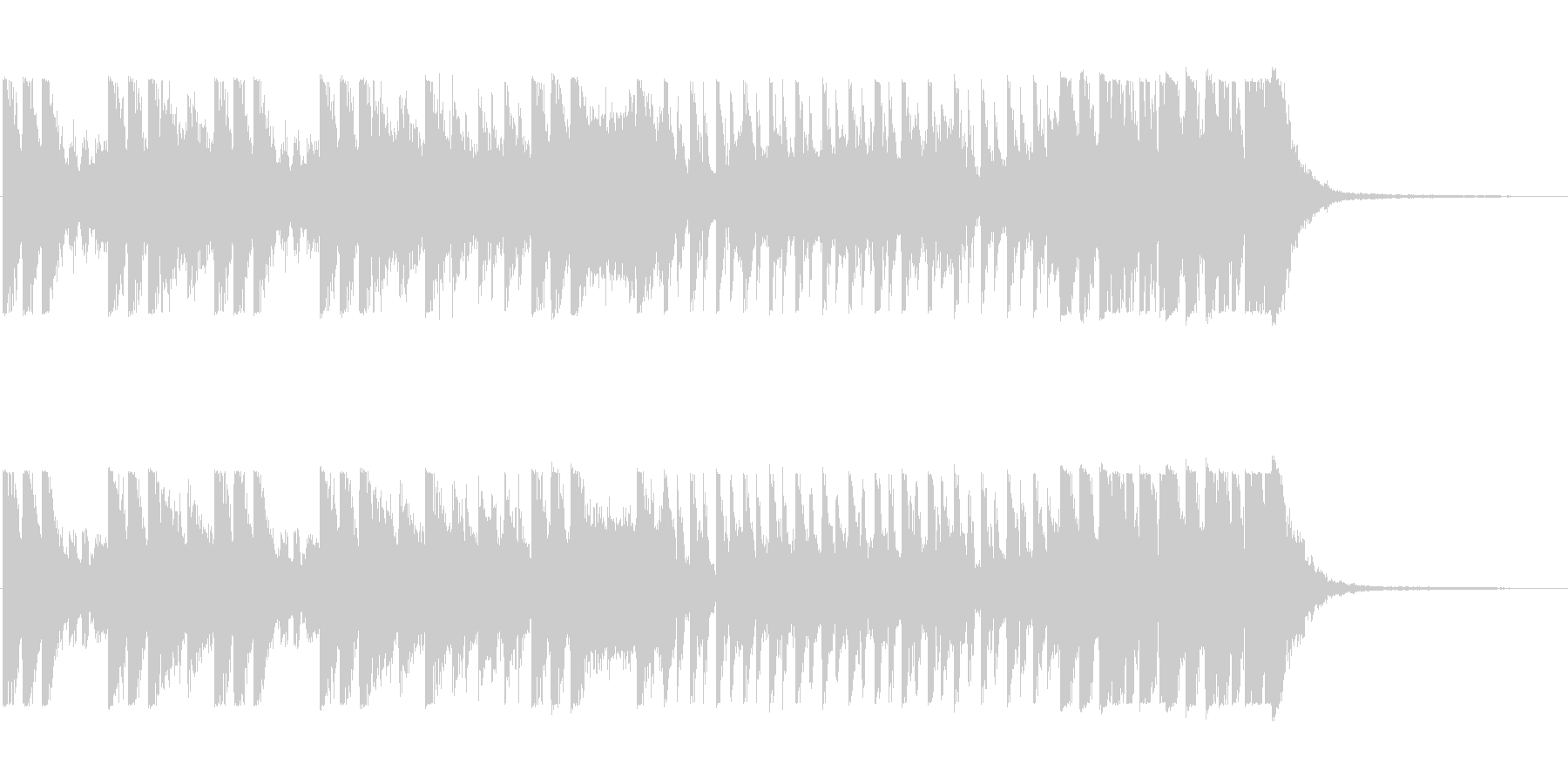 「オケヒットのキメが多めのBGM」の未再生の波形