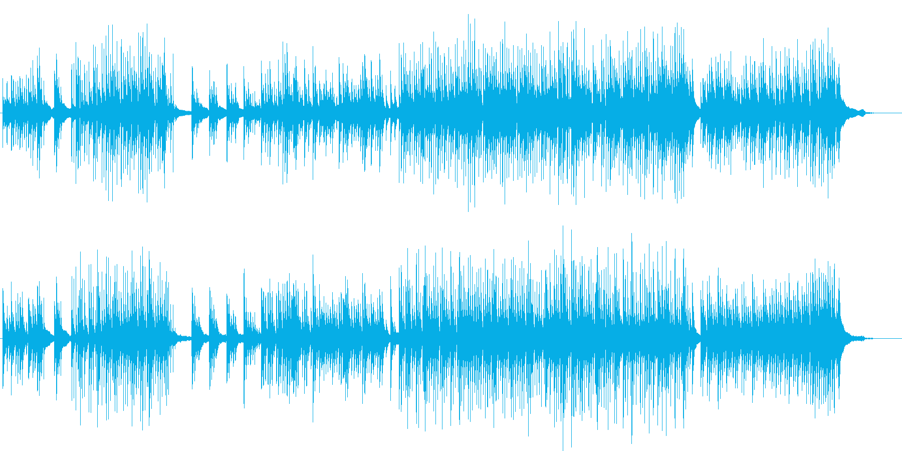 美しくミステリアスなピアノ曲の再生済みの波形