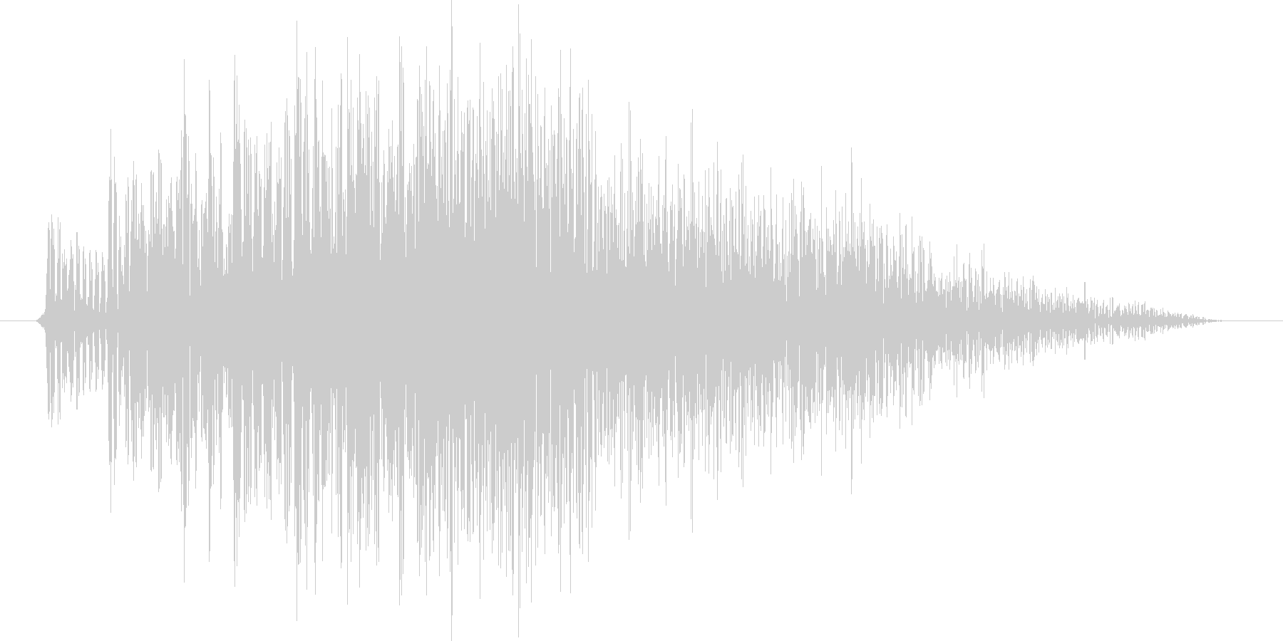 決定音(ワンコード)の未再生の波形