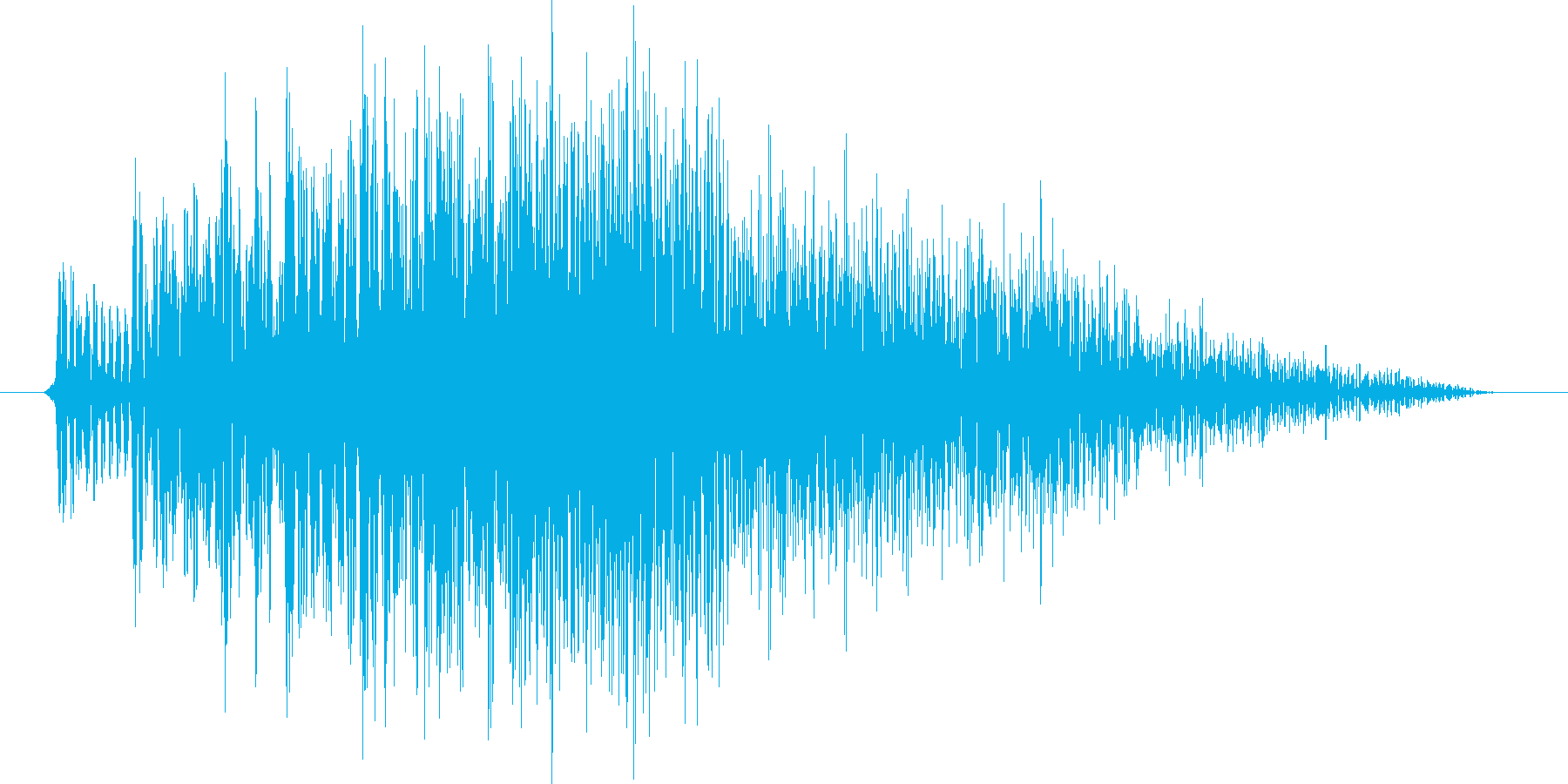 決定音(ワンコード)の再生済みの波形