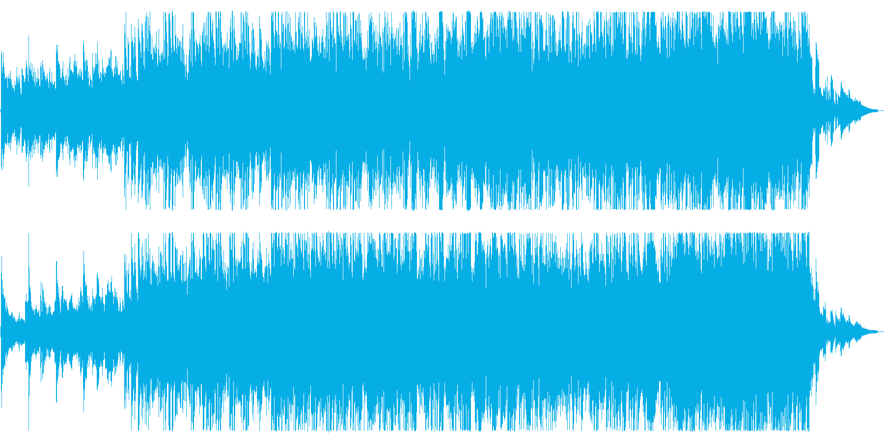 カントリー調の、さわやかで活気のある曲の再生済みの波形