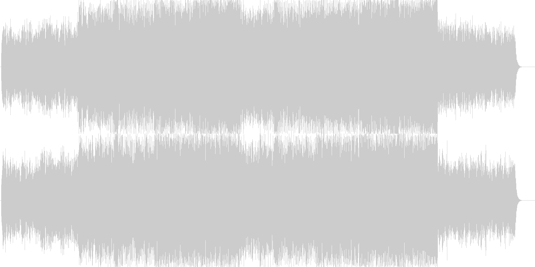 弦と笛とChoirが織りなす幻想的な曲の未再生の波形