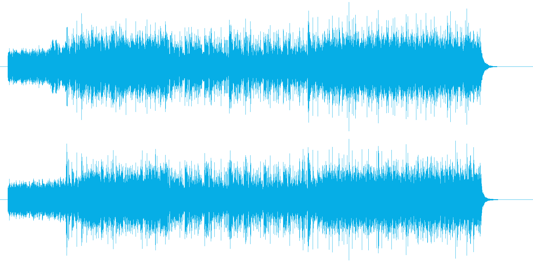 デジタルでハードなロックの再生済みの波形