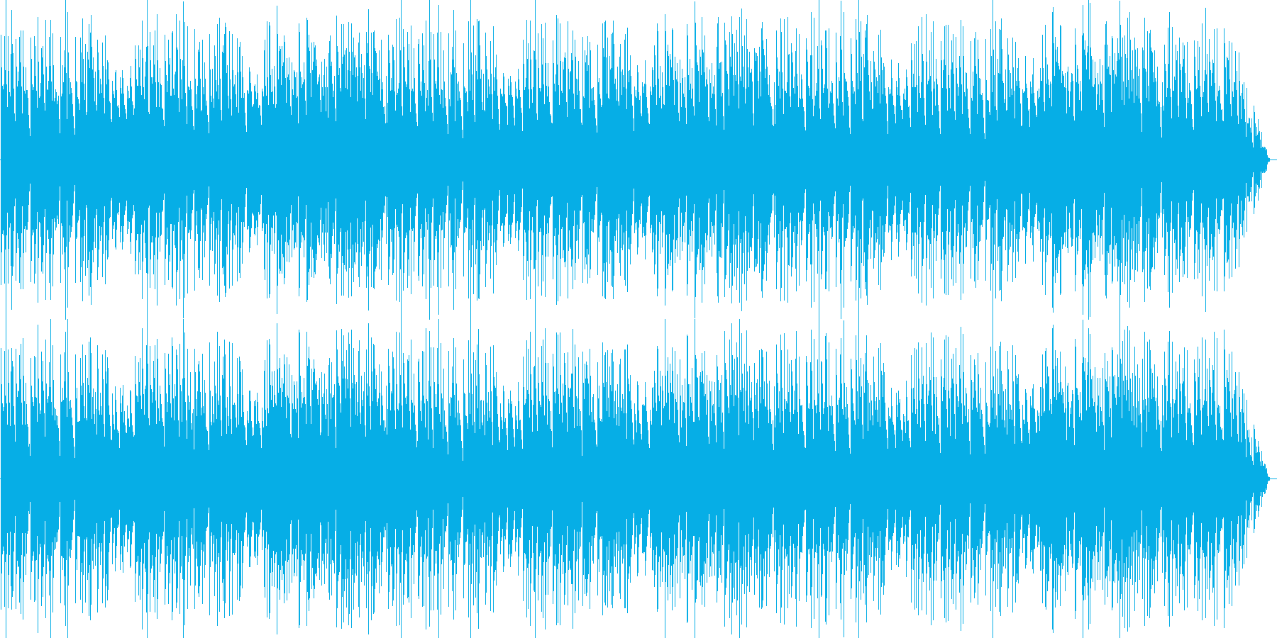 エレピ音メインのワルツ曲の再生済みの波形