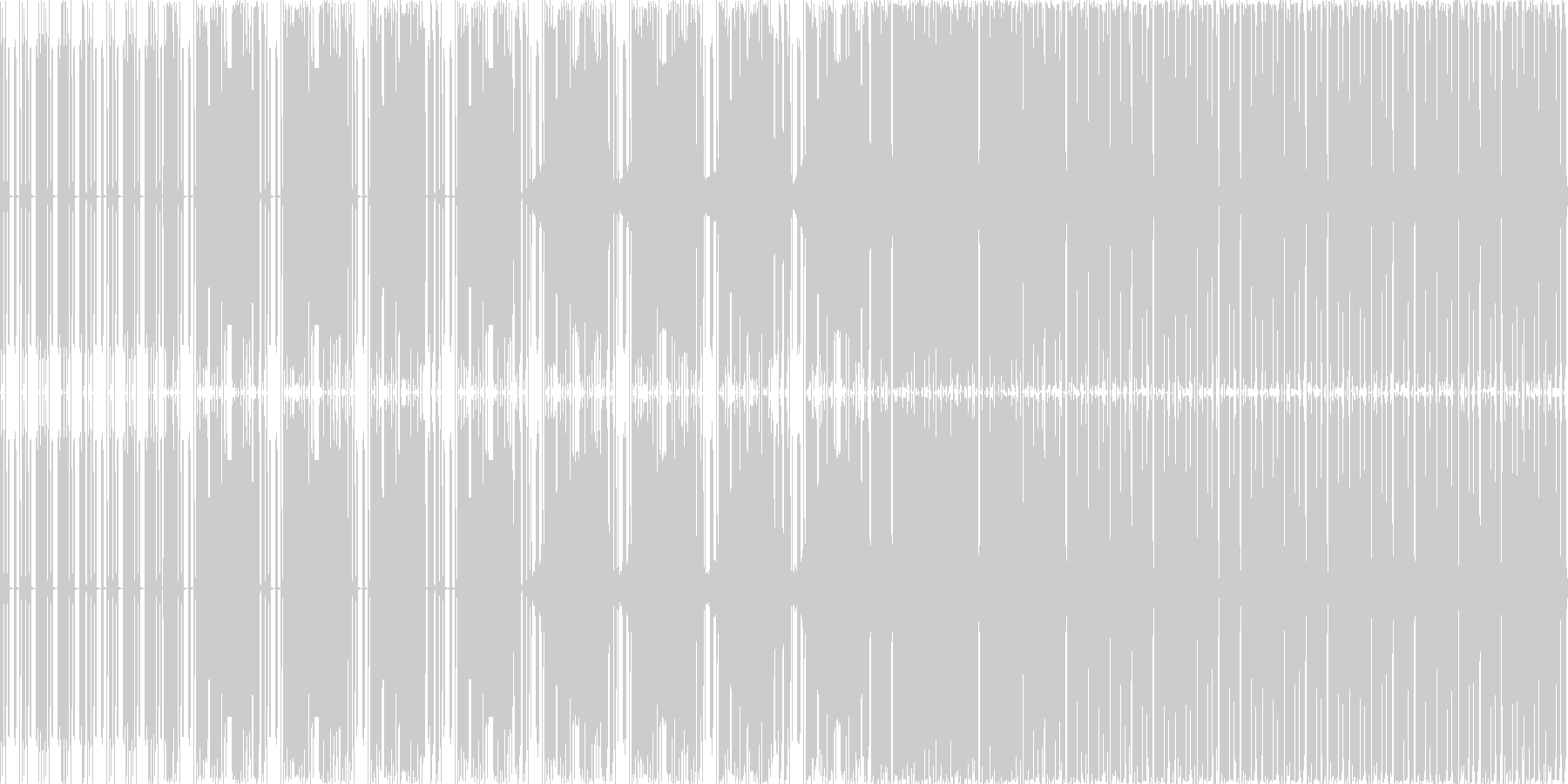 軽快な曲ですの未再生の波形