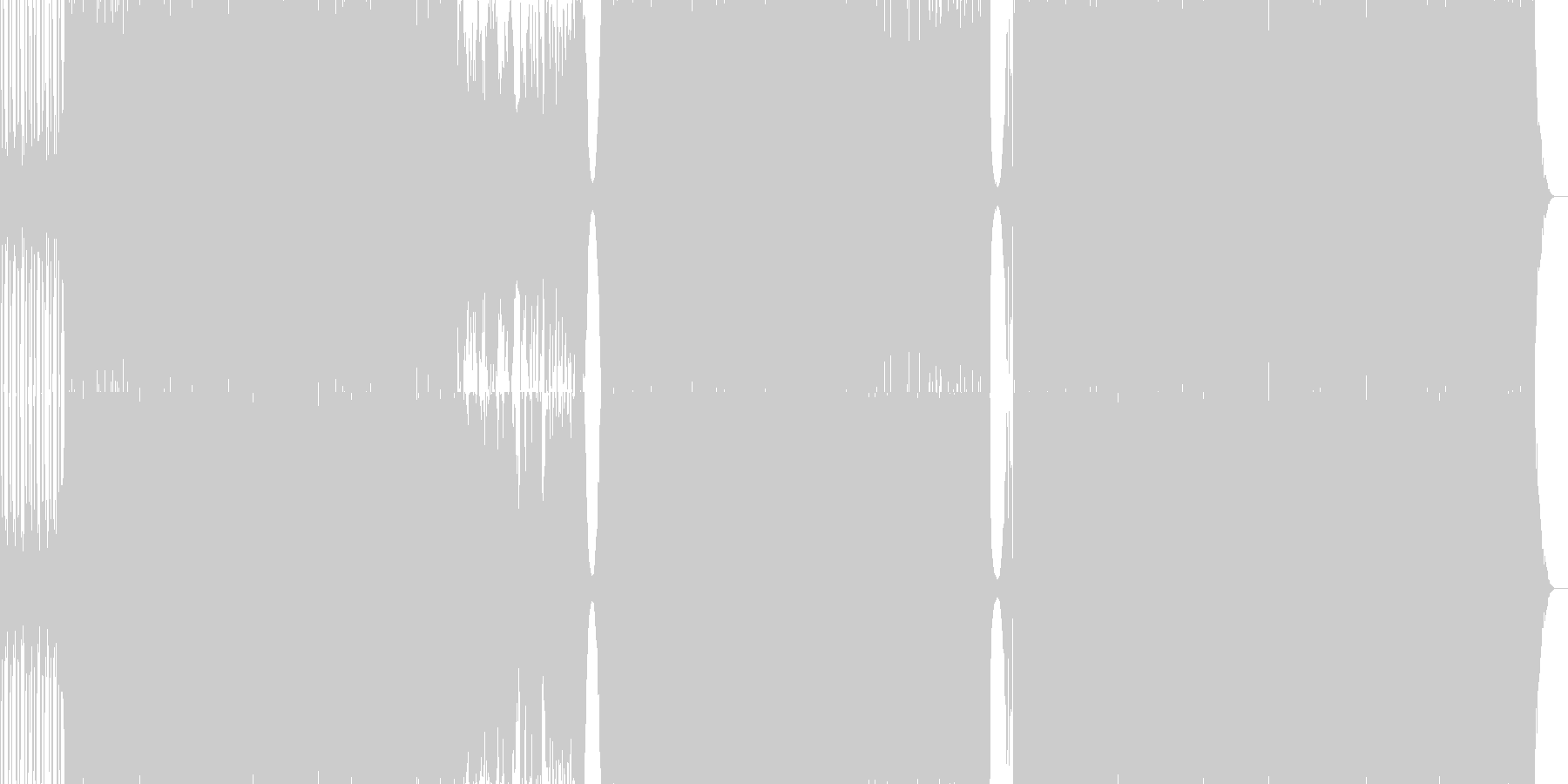 セツナ系カッコいいクールなトランスBGMの未再生の波形