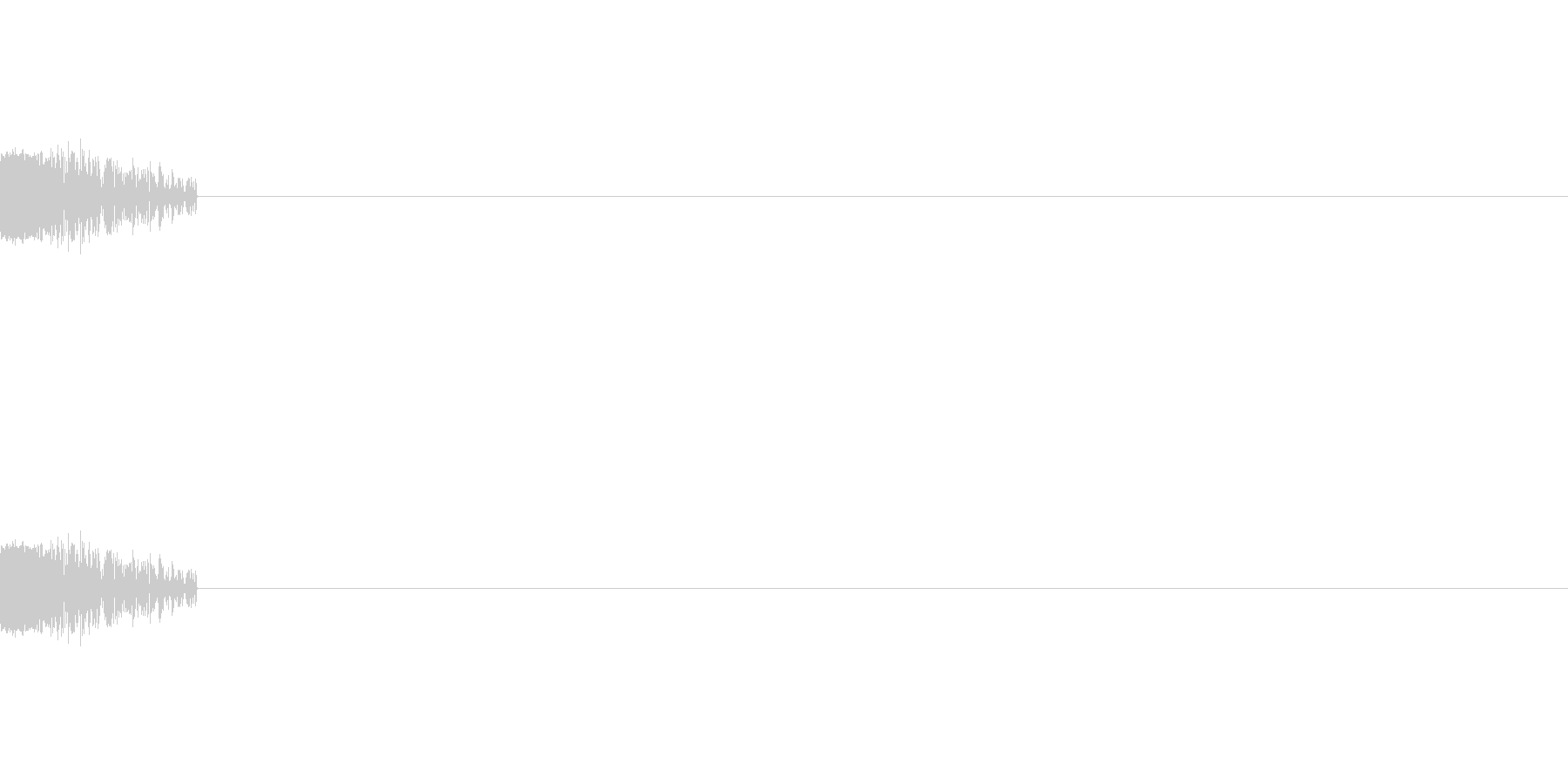 やられ音(8bit風)の未再生の波形
