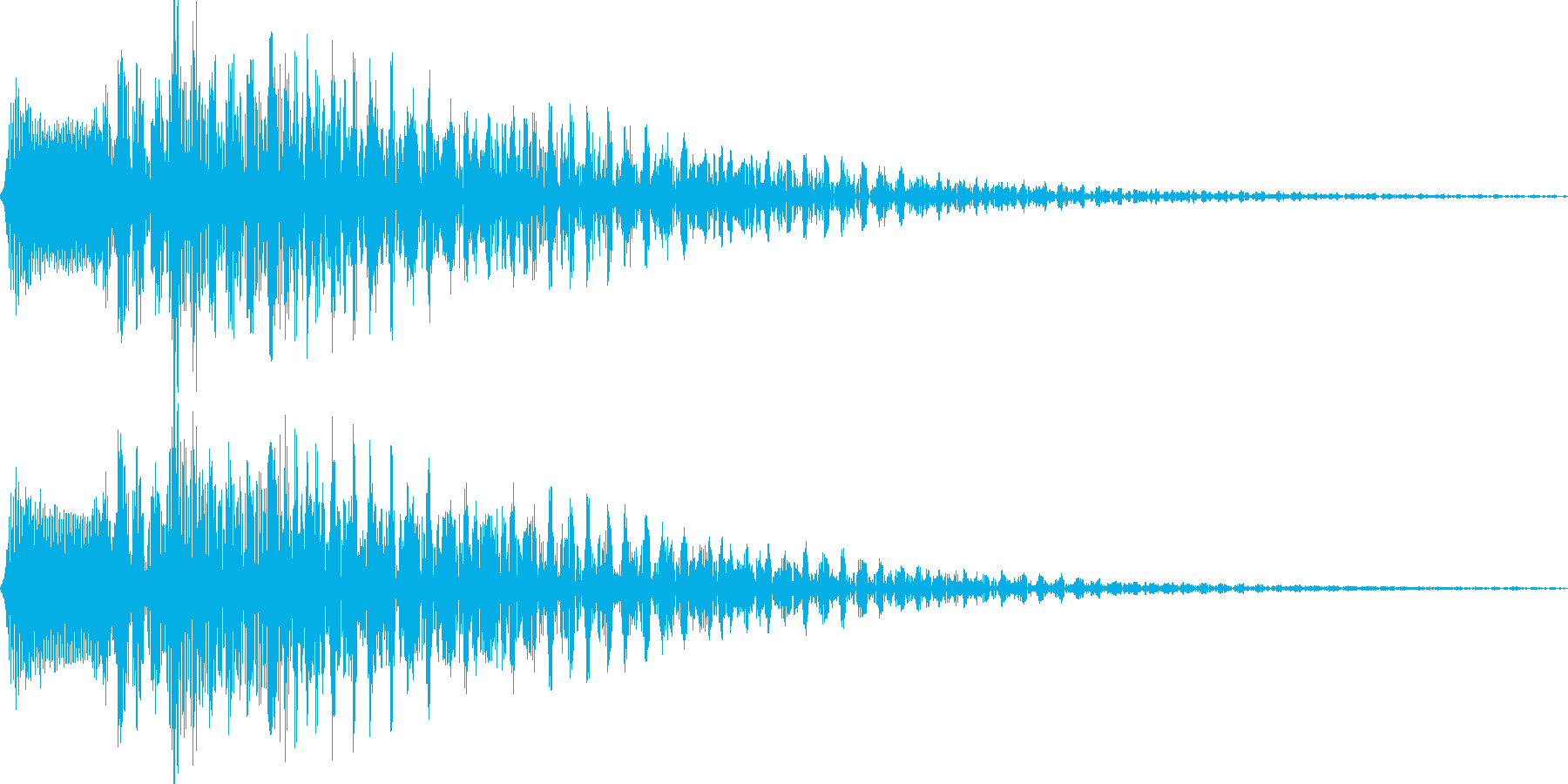 チロリン(アプリの決定音)の再生済みの波形