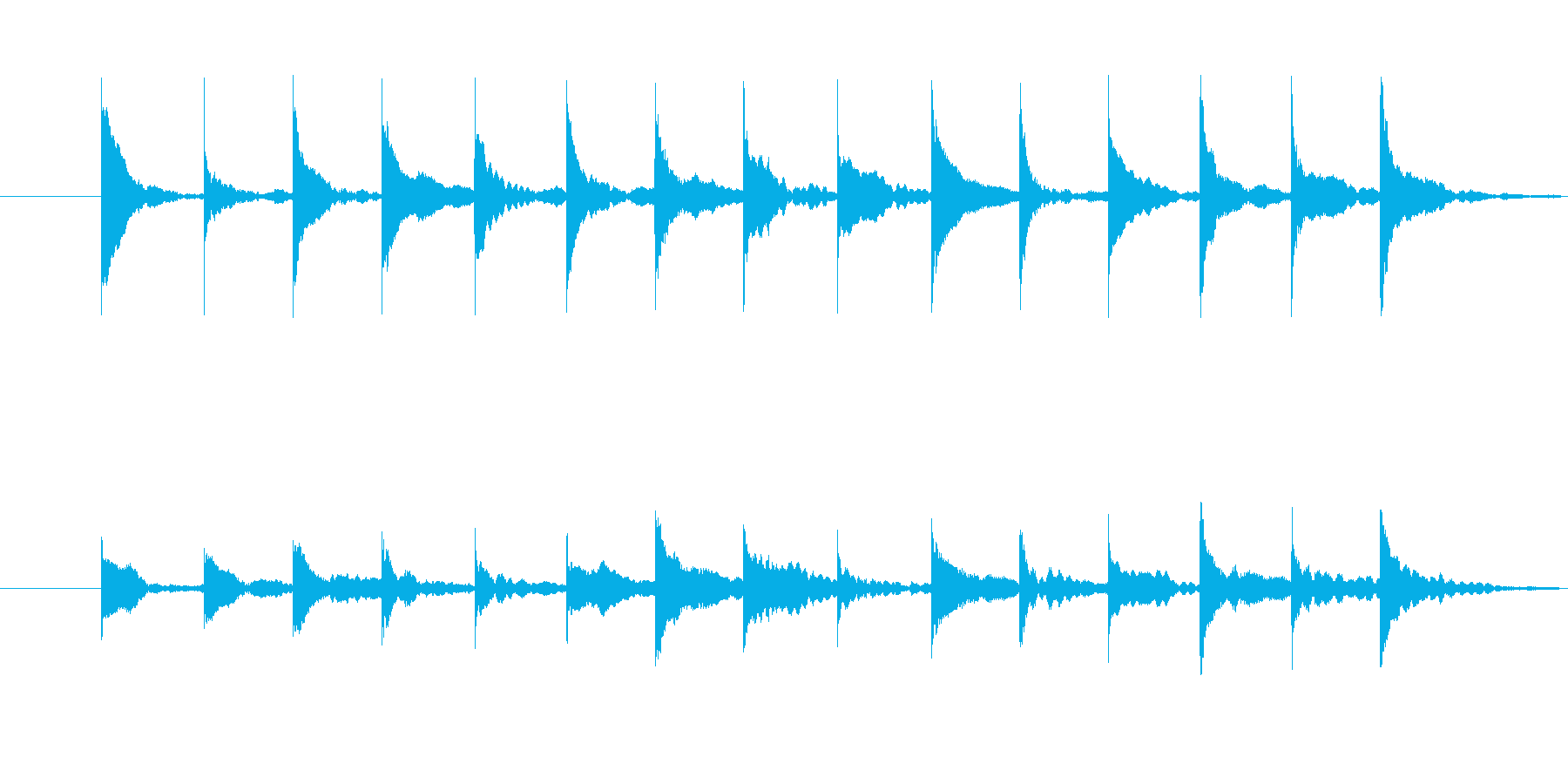 木琴の音 トリッキー ちょっとびっくりの再生済みの波形