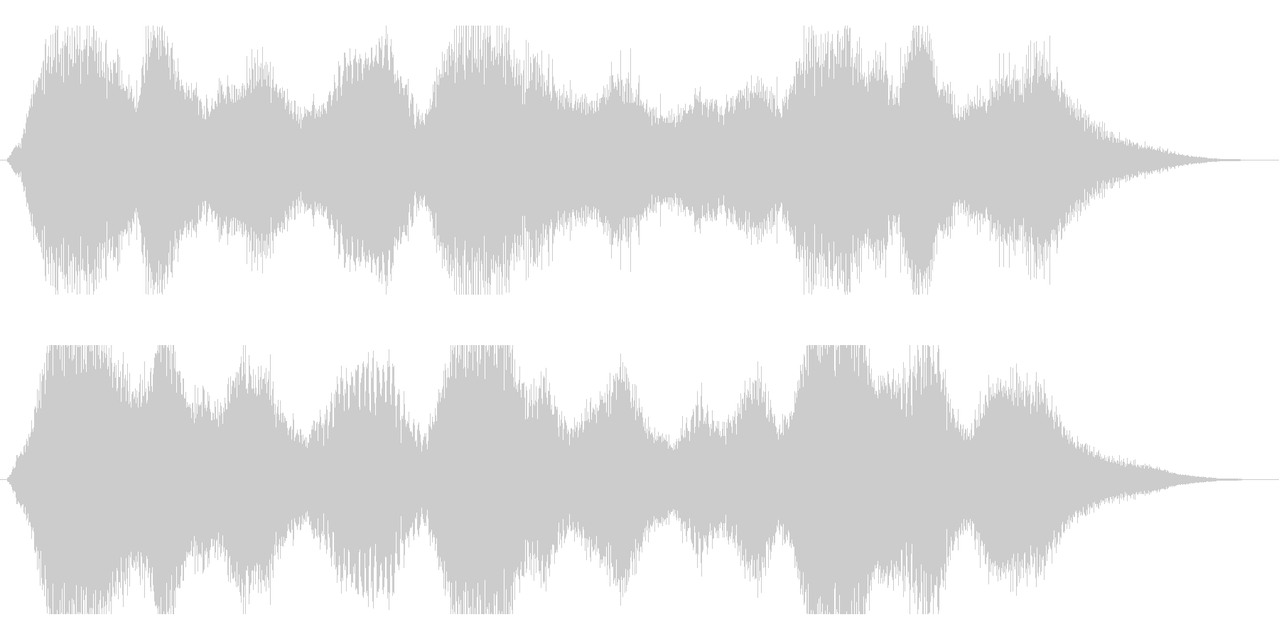 不気味な音の未再生の波形