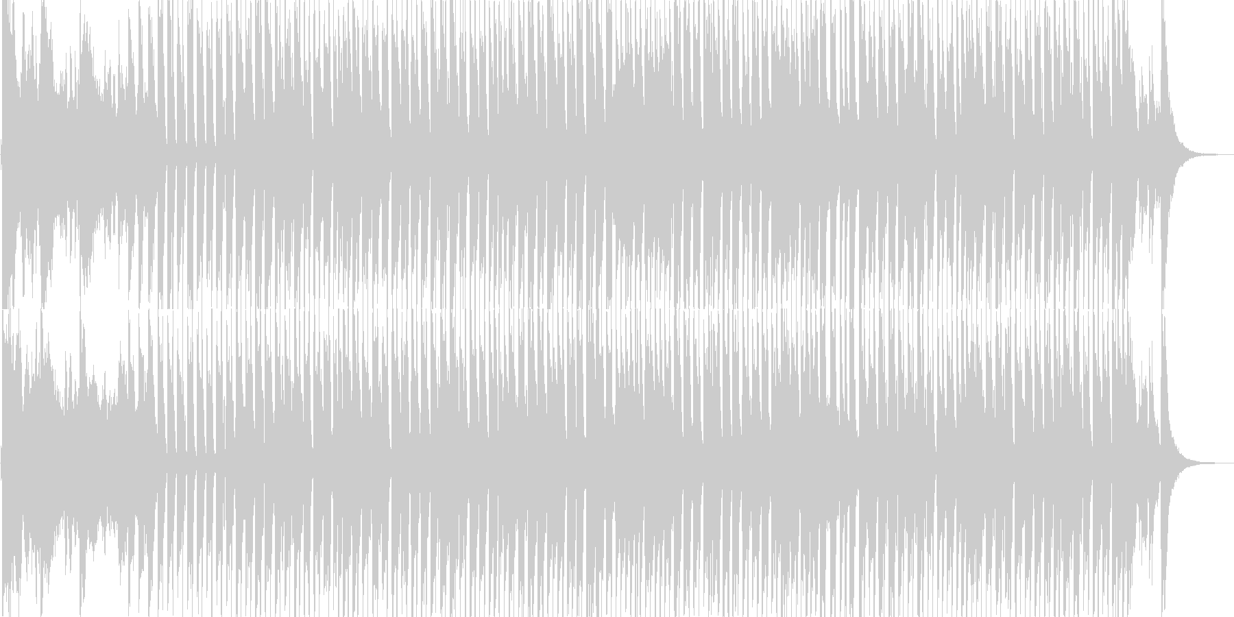 子供向けのわんぱくなBGMの未再生の波形