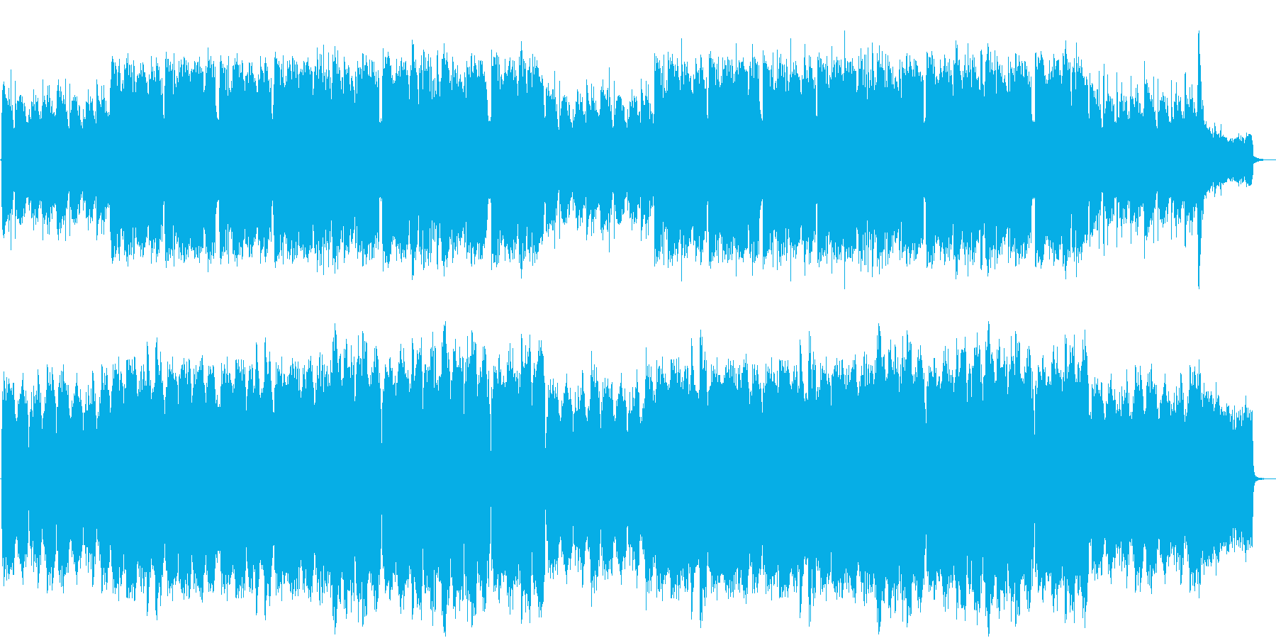 アイルランド民族楽器のケルト音楽バラードの再生済みの波形