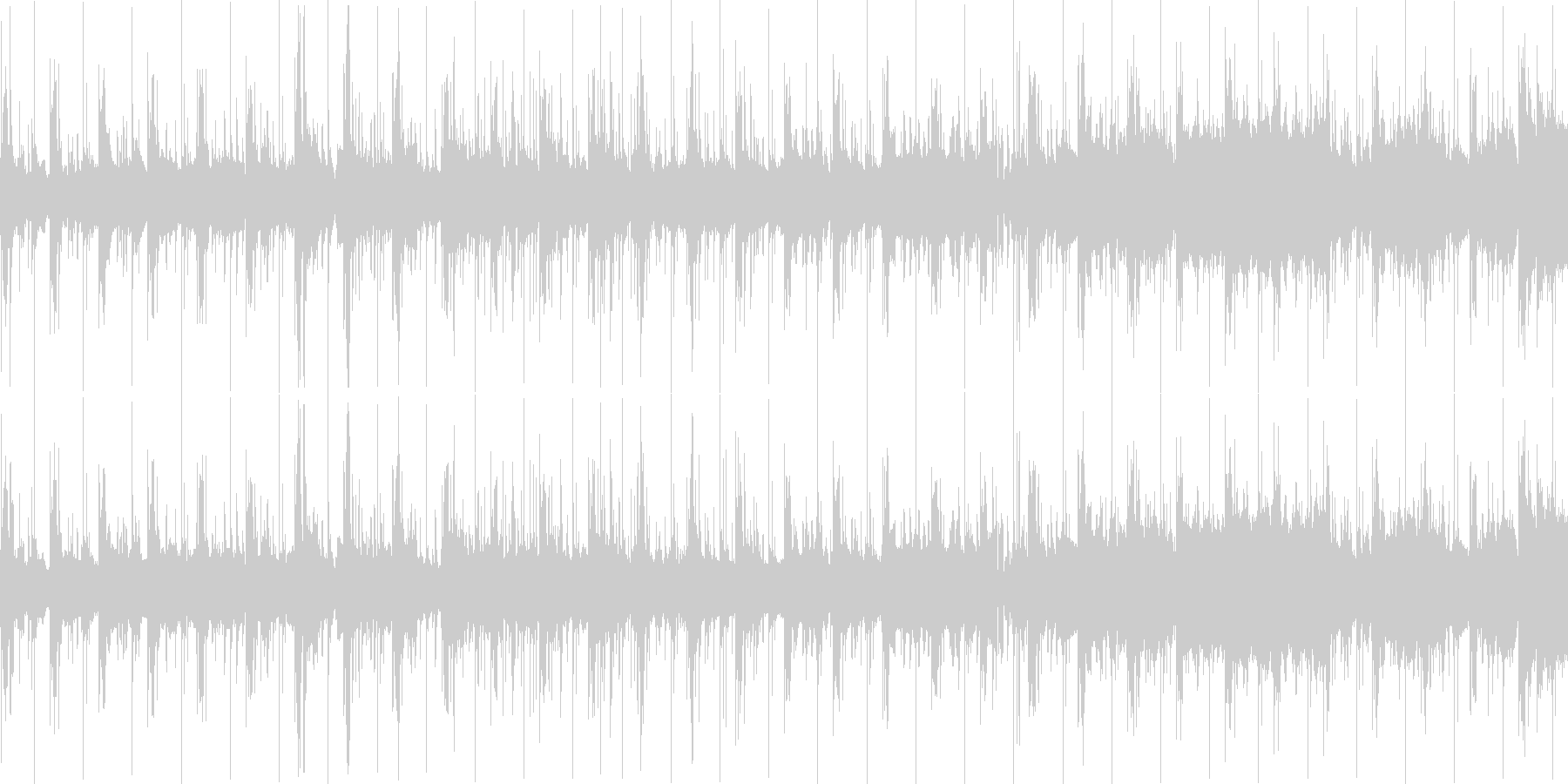 短めの曲ですの未再生の波形
