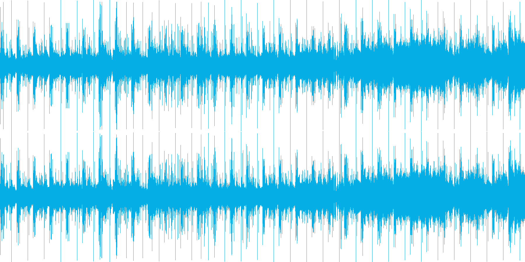 短めの曲ですの再生済みの波形