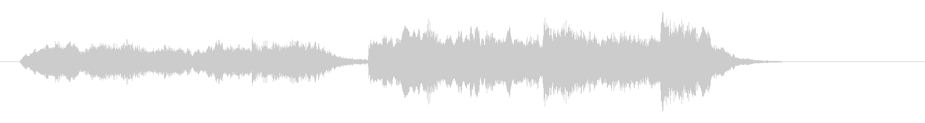 二胡の音がアジア大陸を思わせる短い楽曲の未再生の波形