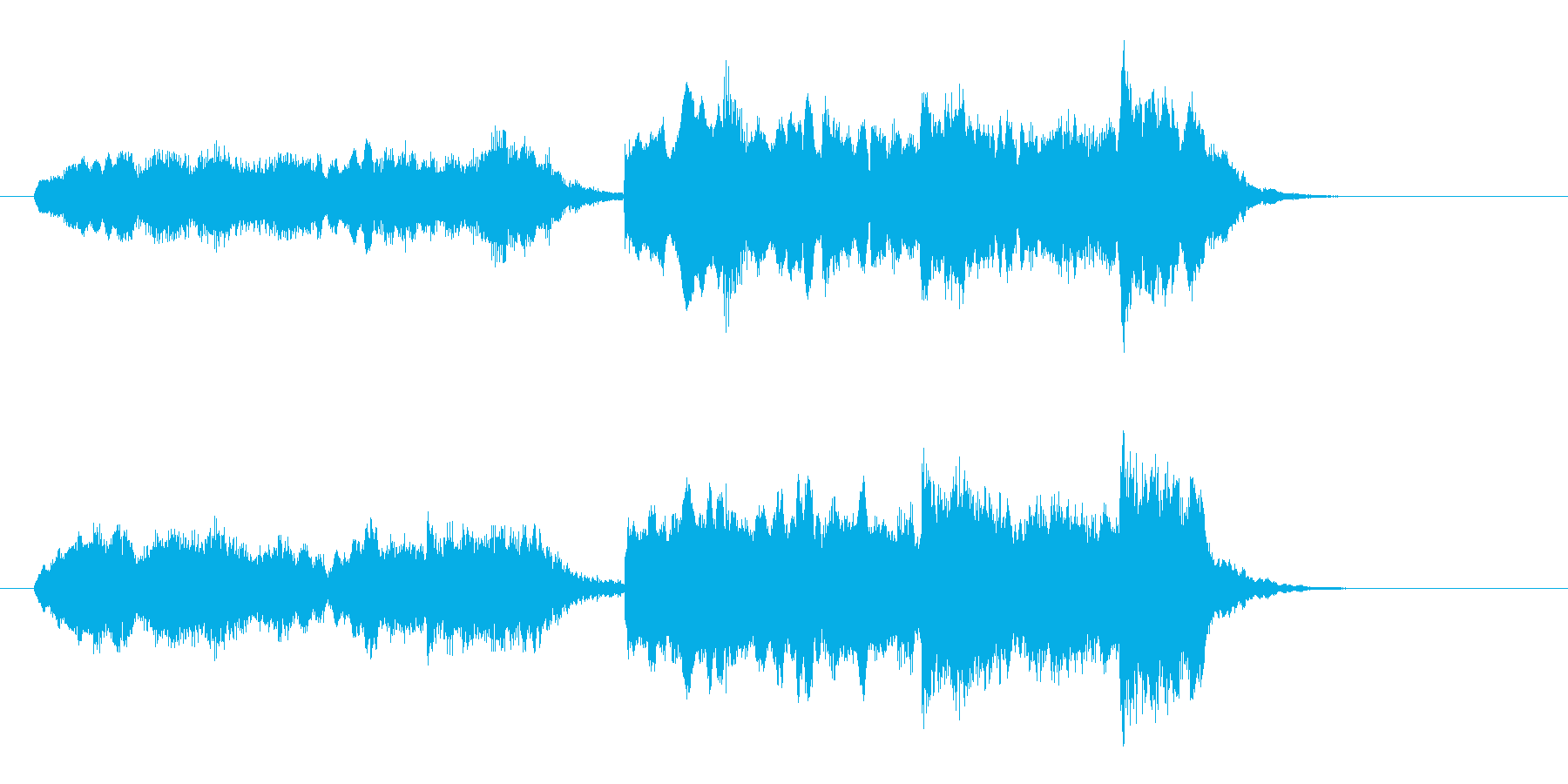 二胡の音がアジア大陸を思わせる短い楽曲の再生済みの波形