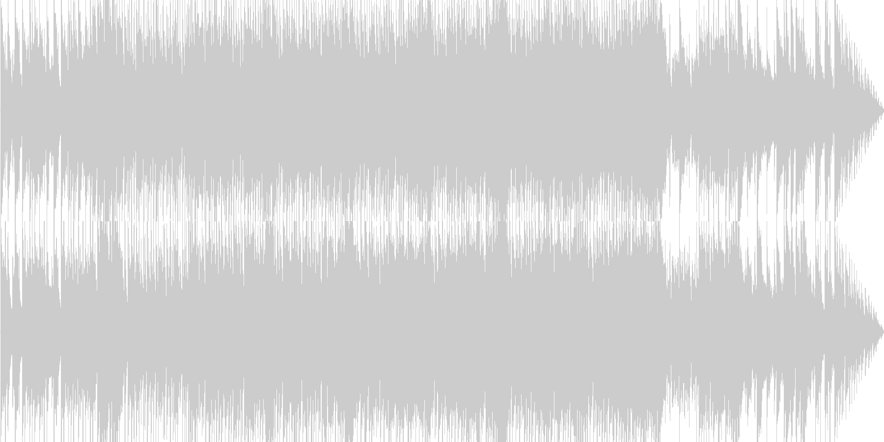 進行感のある冬曲の未再生の波形