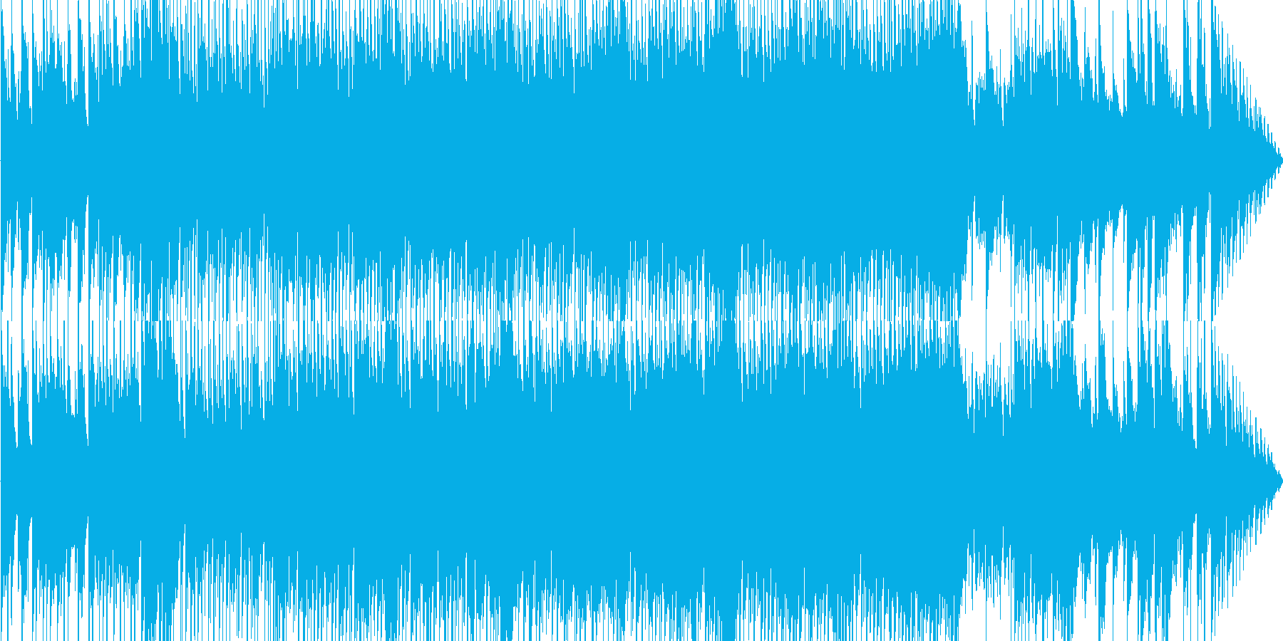 進行感のある冬曲の再生済みの波形