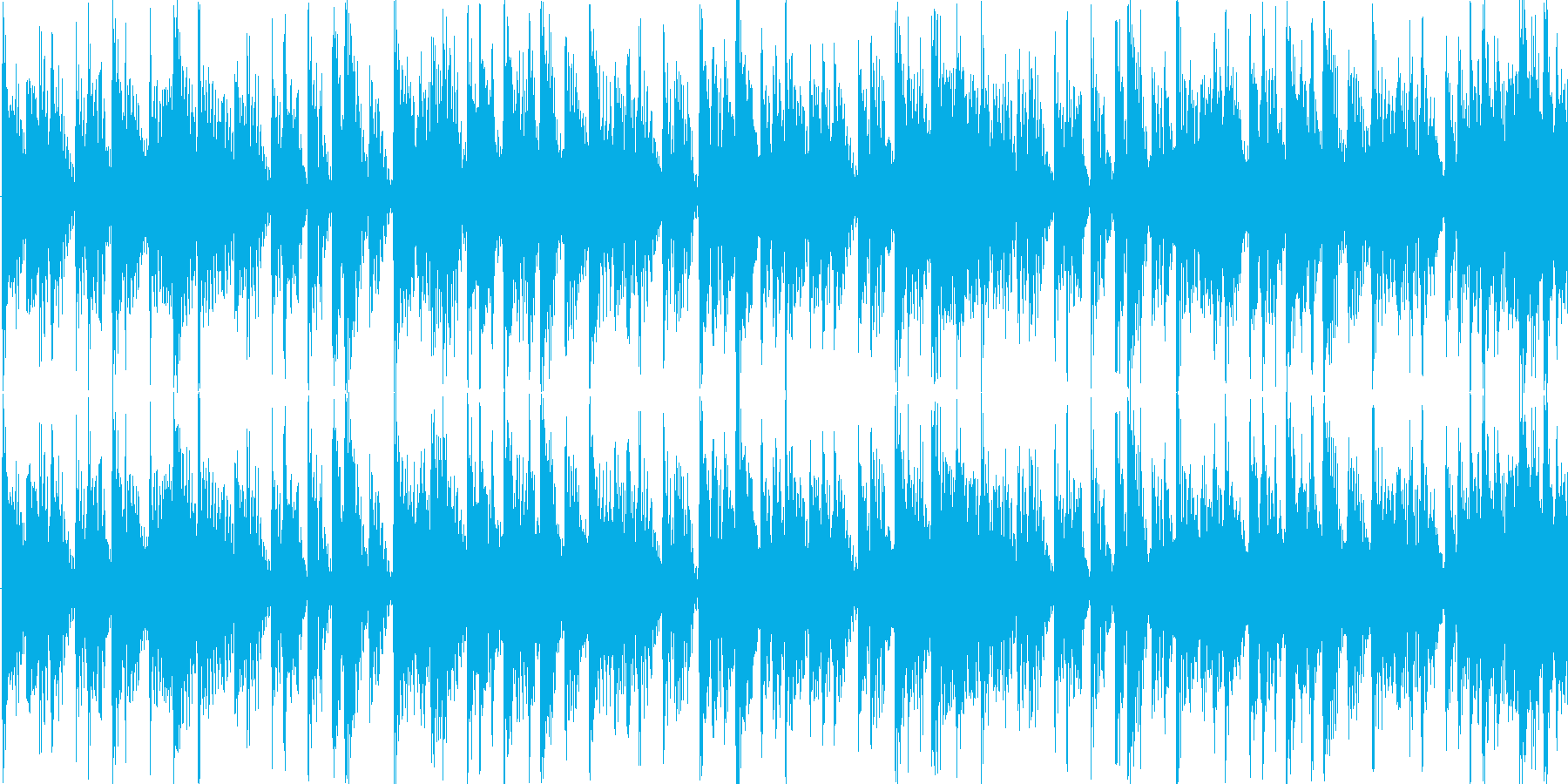 リズミックなイメージをした楽曲です。の再生済みの波形