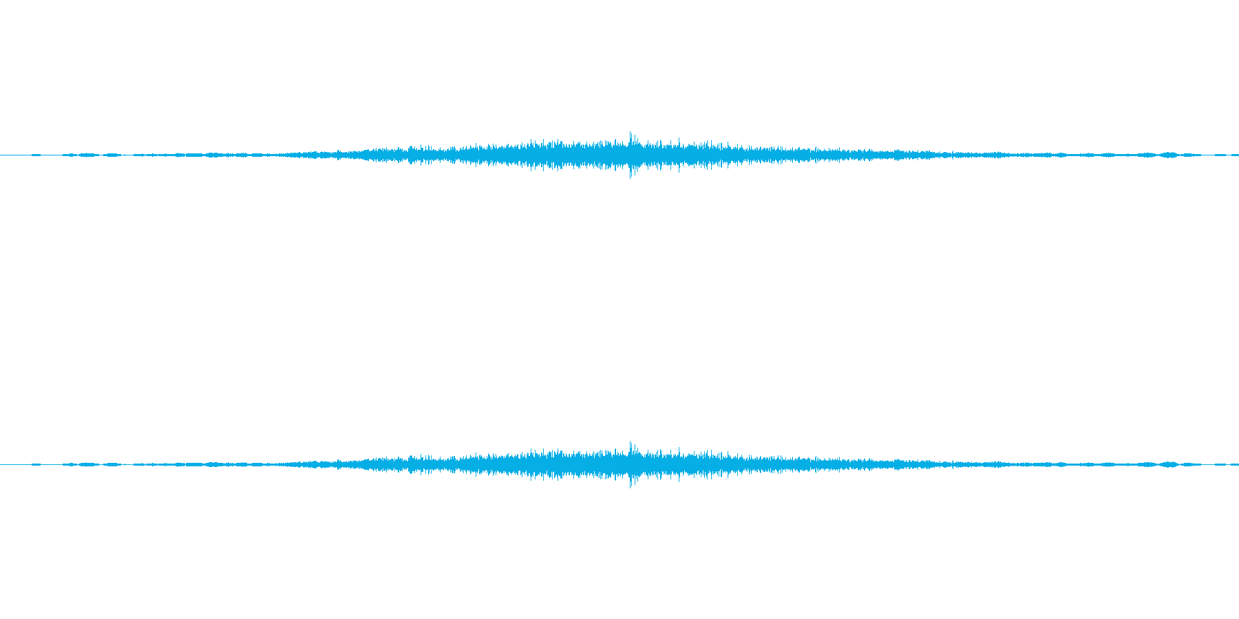 カーテンを開けた時の音ですの再生済みの波形
