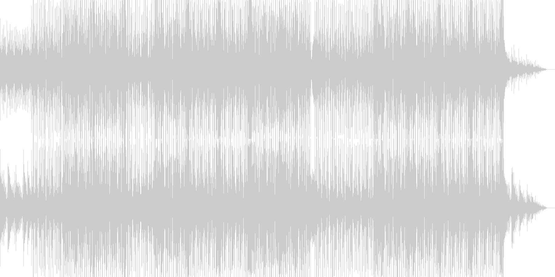 やさしくて弾けた感じのポップス曲の未再生の波形