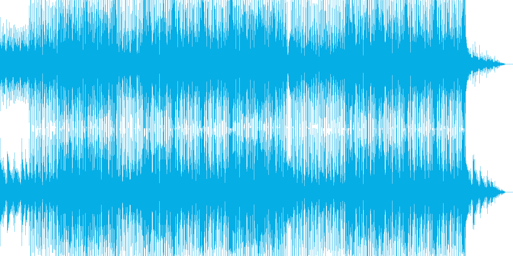 やさしくて弾けた感じのポップス曲の再生済みの波形