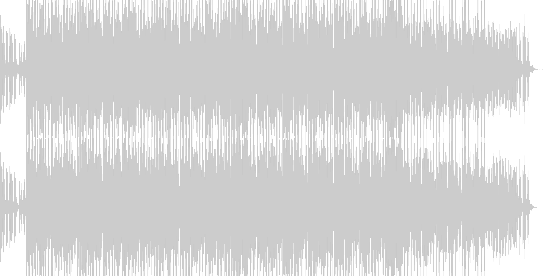ジングルっぽい楽曲ですの未再生の波形