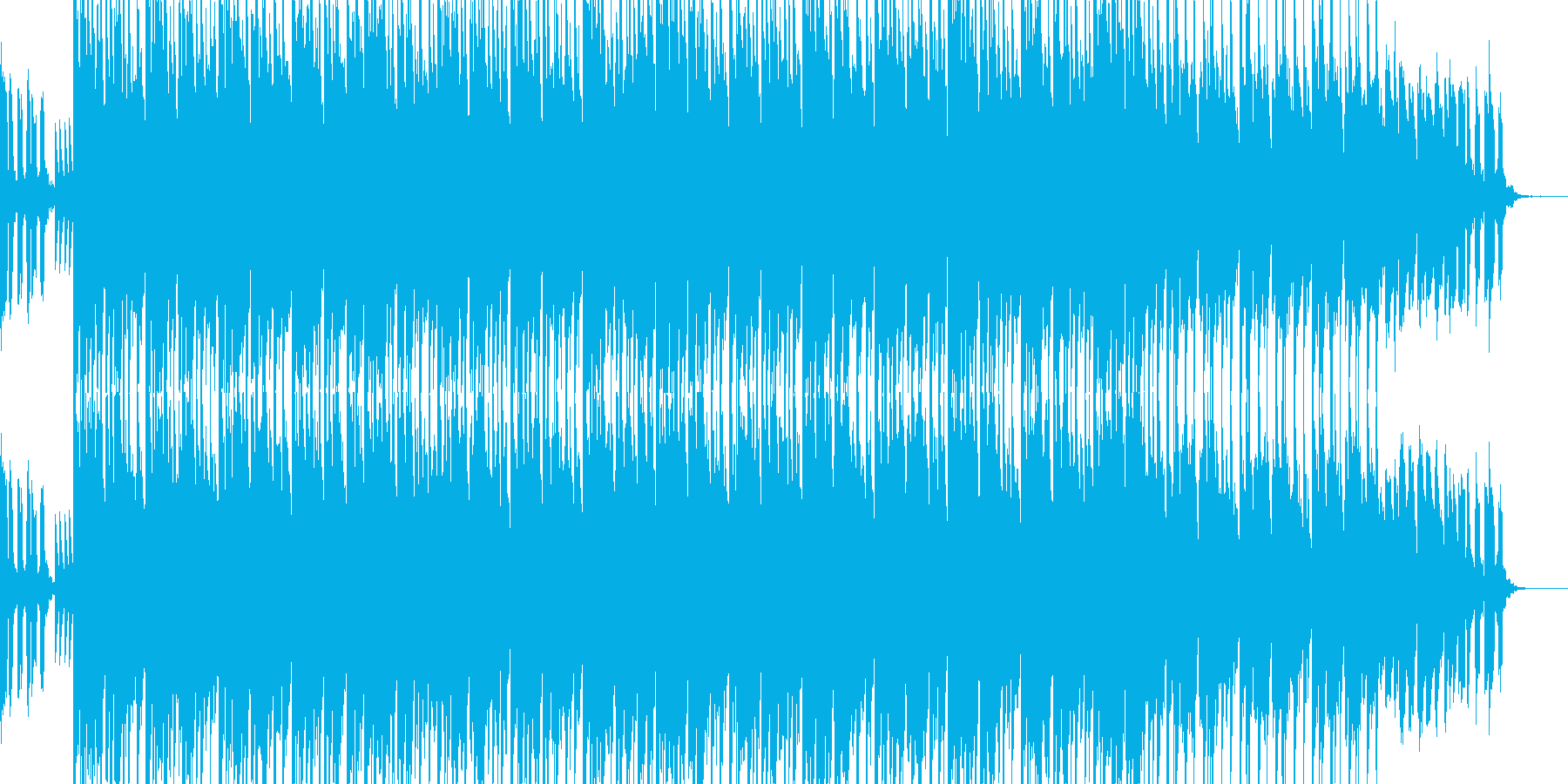 ジングルっぽい楽曲ですの再生済みの波形