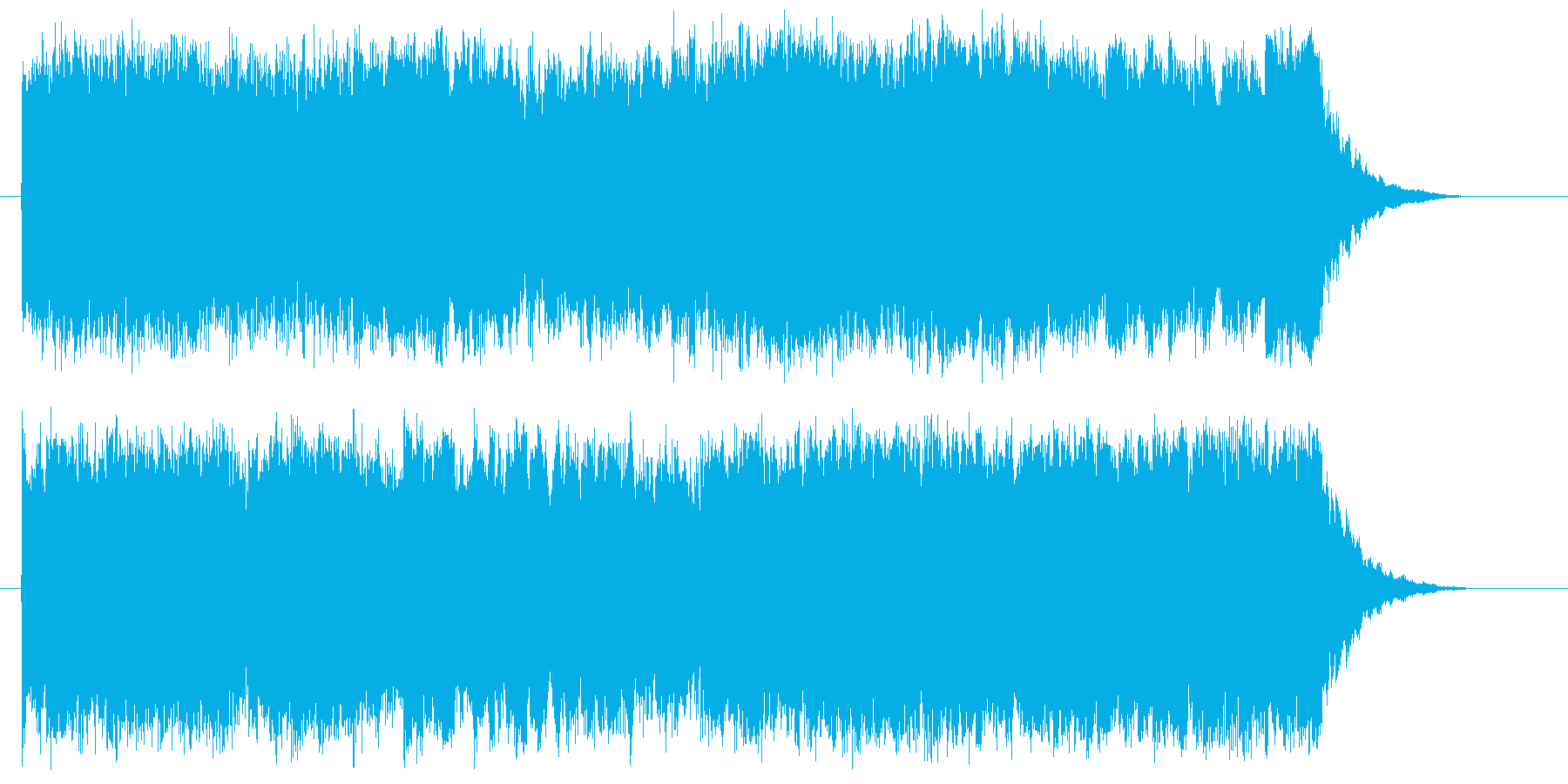 スケール感のあるオーケストラの再生済みの波形