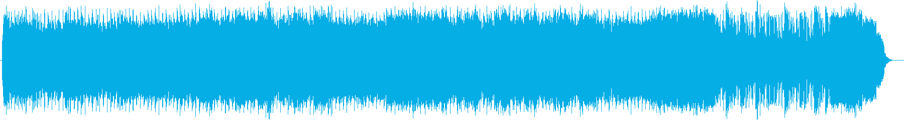 激しく疾走感のあるリズムのハードロックの再生済みの波形