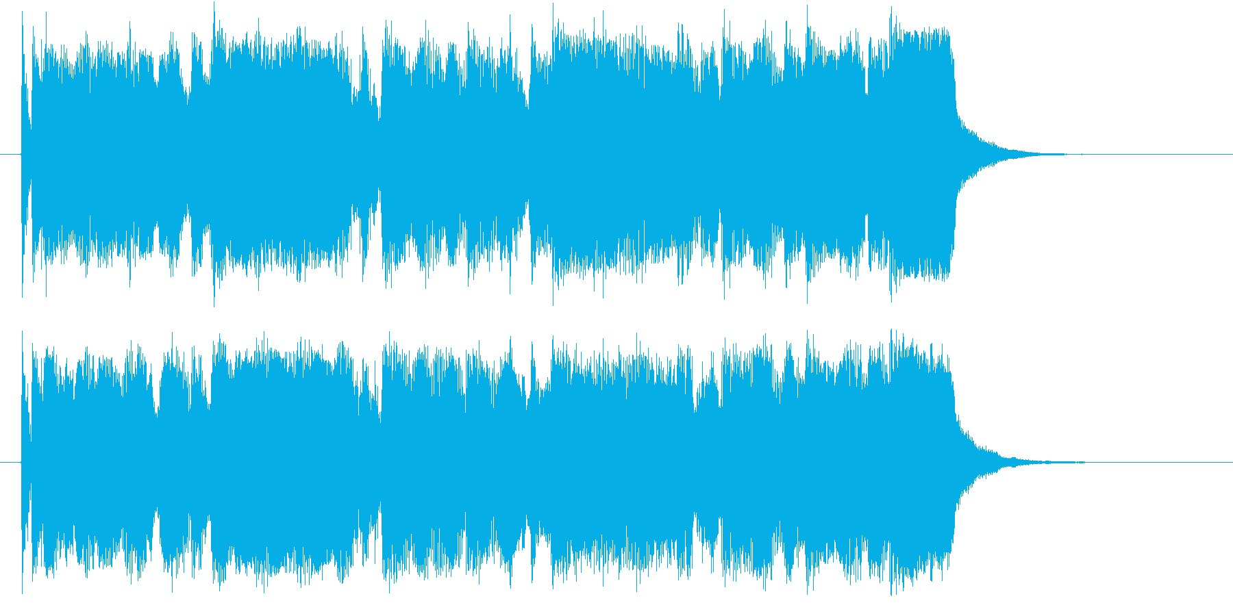 冒険の始まりを知らせる壮大なシンセ曲の再生済みの波形