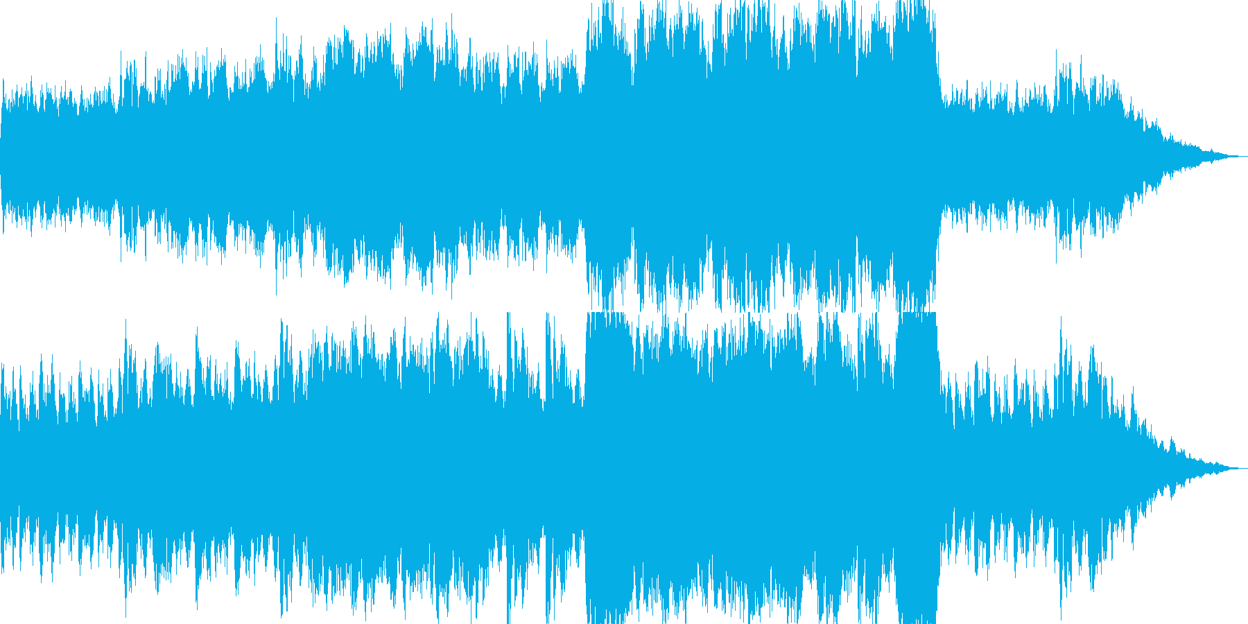 不穏な気配を感じる曲の再生済みの波形