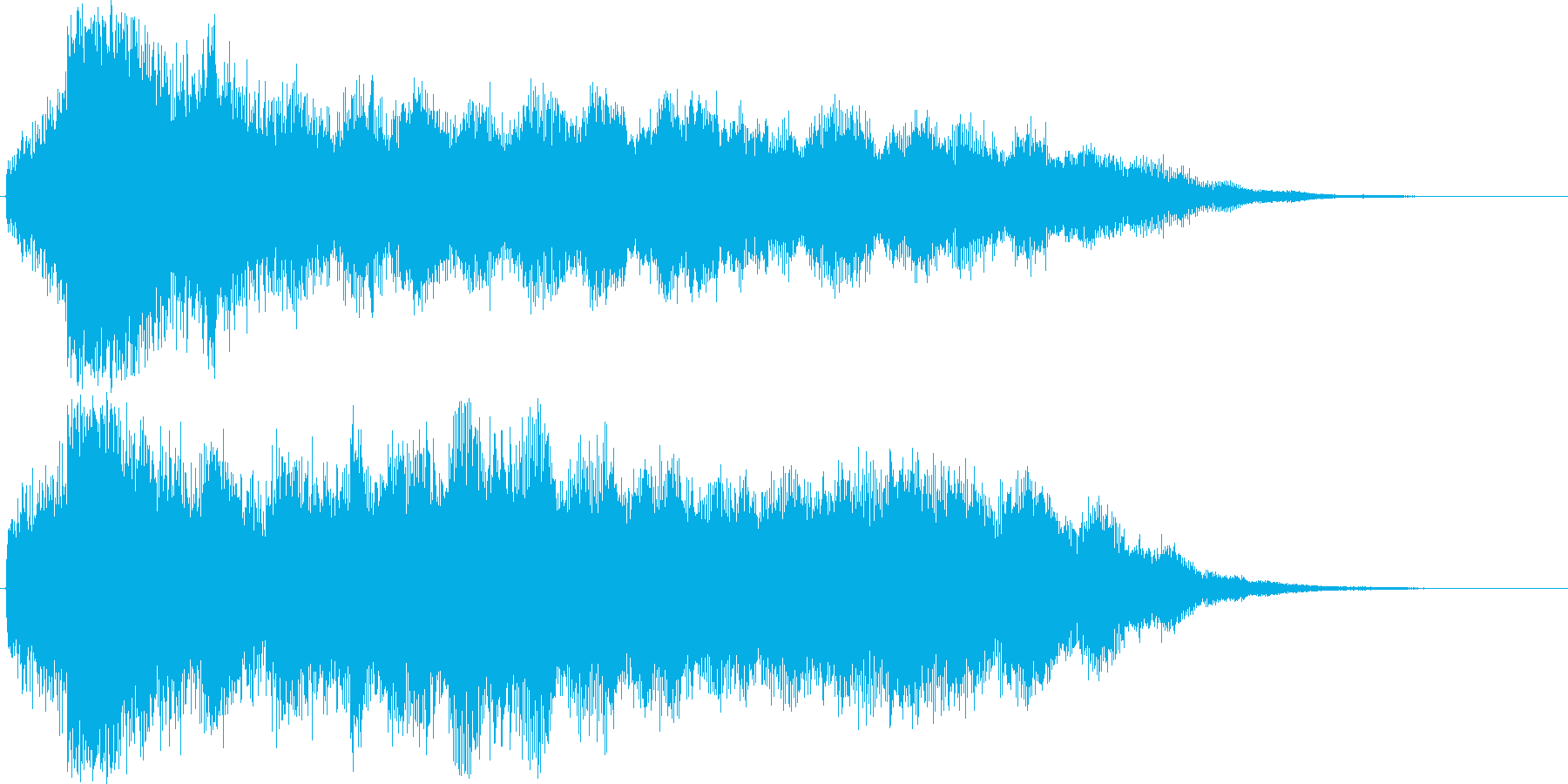 企業ロゴ等の表示音にの再生済みの波形