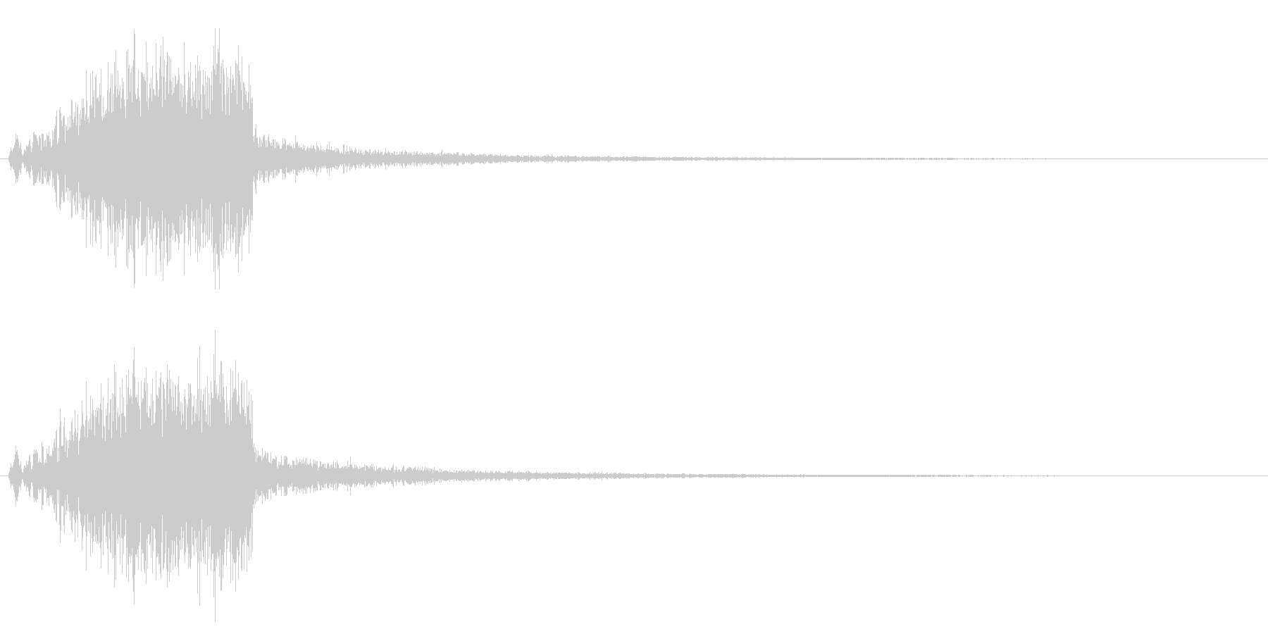 ウィシィン、という風を切るような音の未再生の波形