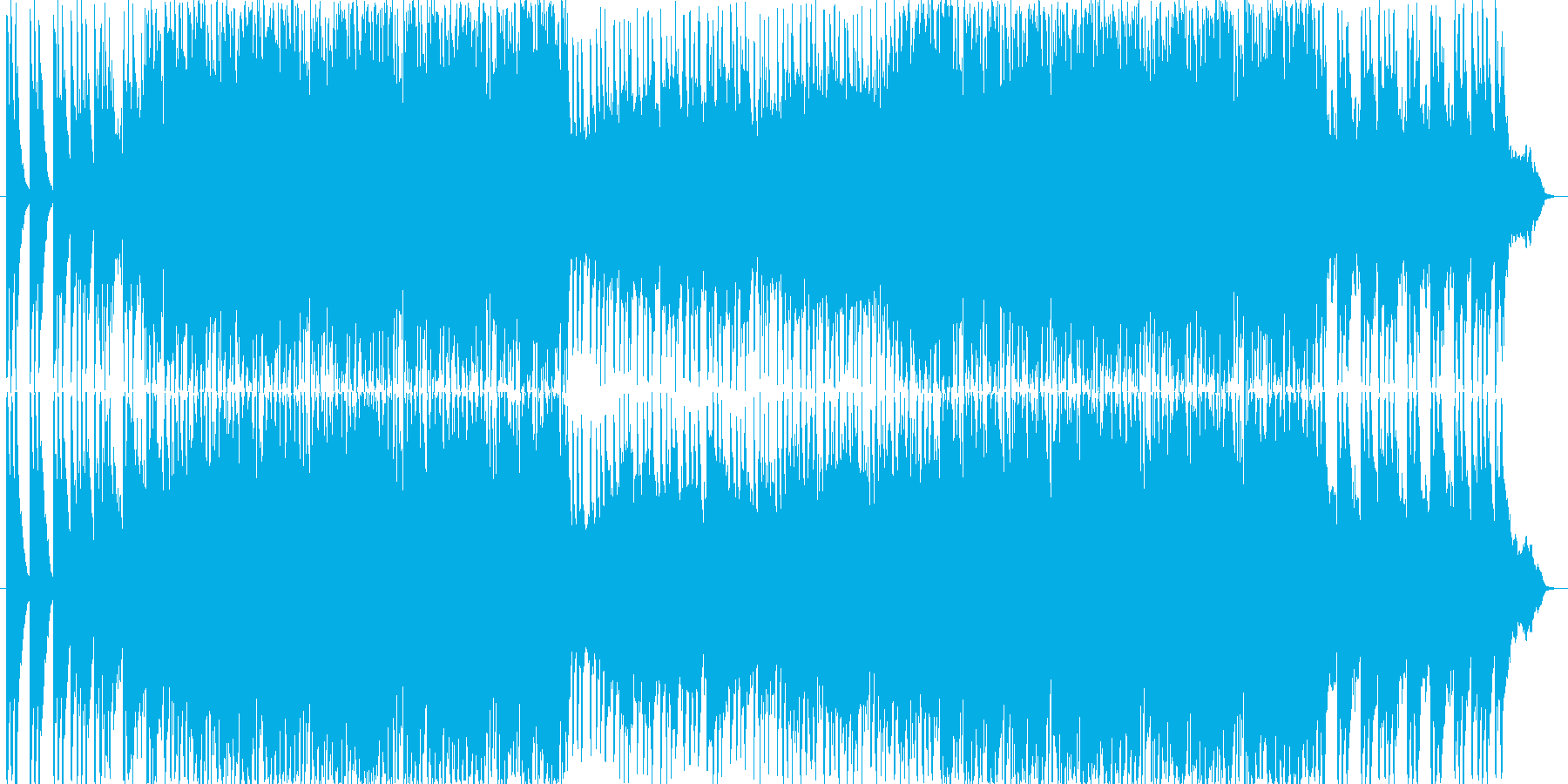 テクノに和を取り入れた近未来的な楽曲の再生済みの波形