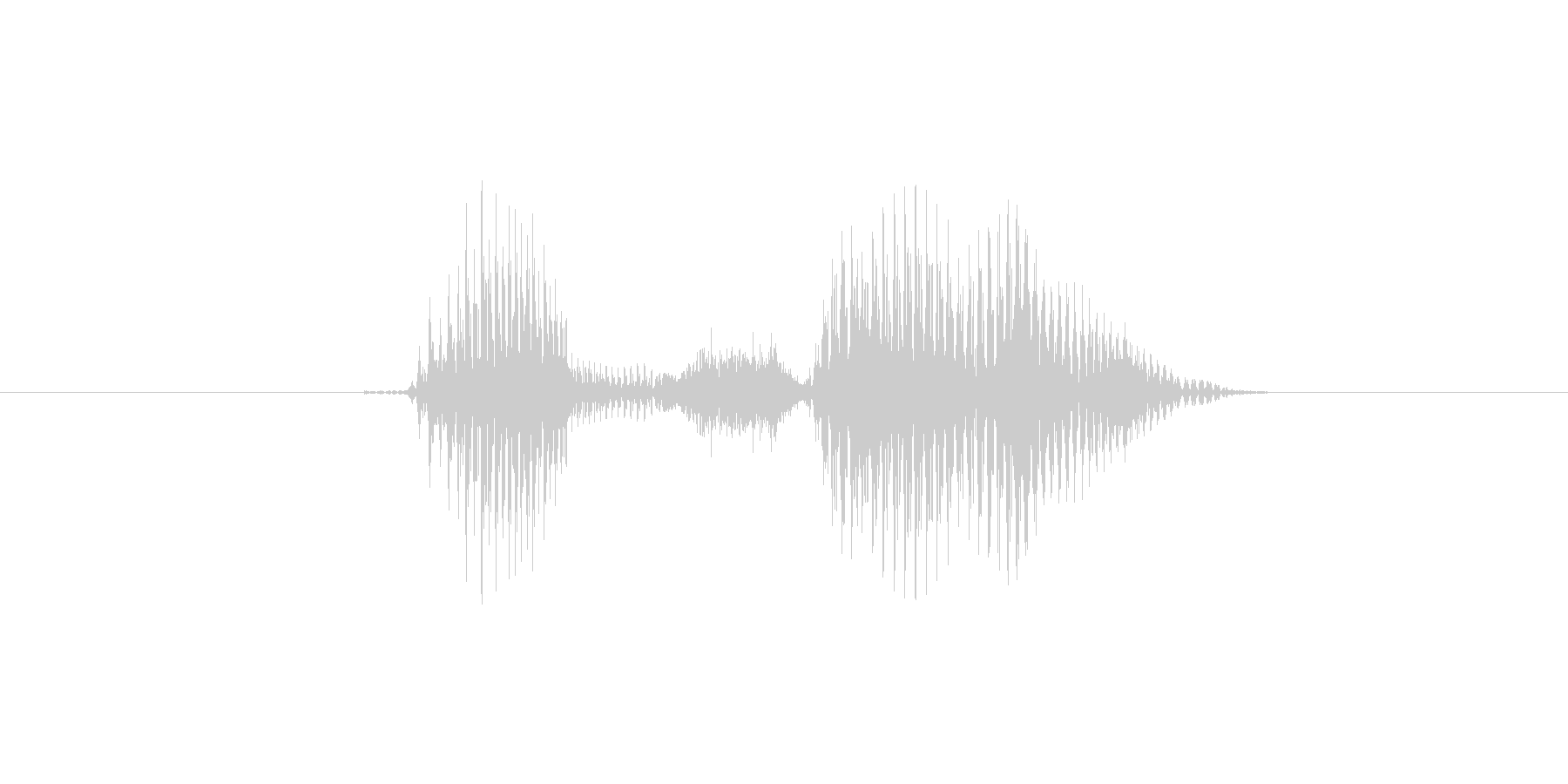 I'm sorry. (発音) i'm…の未再生の波形